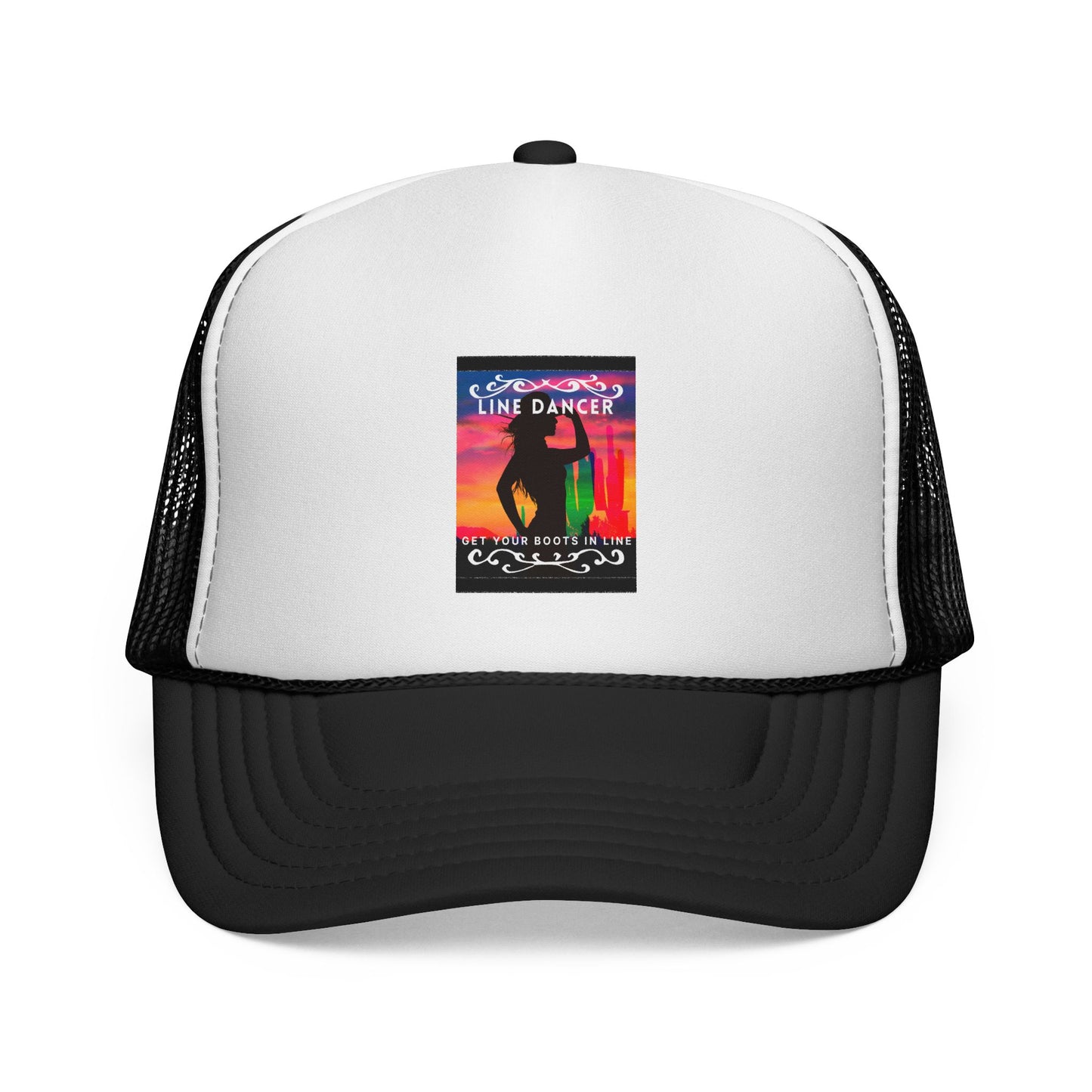 “Line Dancer, Get Your Boots In Line” Cowgirl Graphic | Western Country Dance Cap for Women & Men