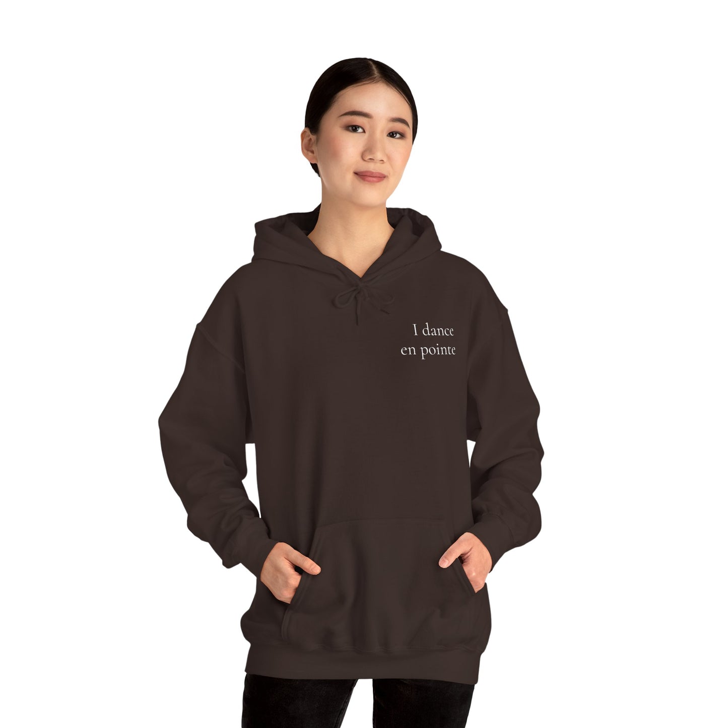 "I Dance En Pointe" Unisex Hoodie – Ballet-Themed Personalized Hoodie for Teens and Adults Featuring X-Ray Foot Design