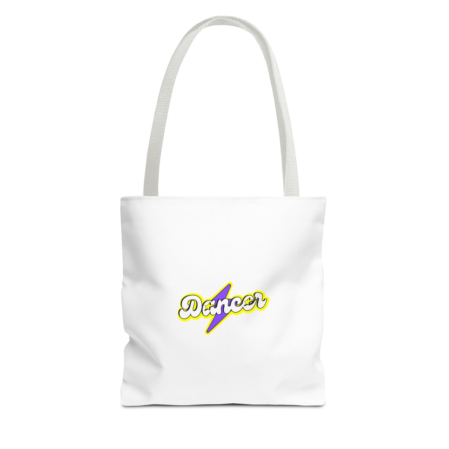 “Dancer” Superhero Graphic Canvas Tote Bag – Bold Dance Tote for Classes, Rehearsals & Everyday Use