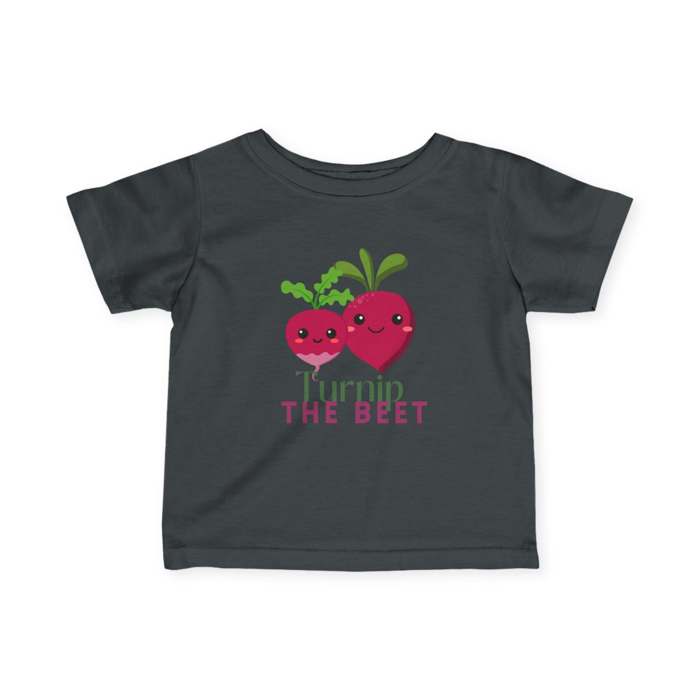 "Turnip the Beet" Cute Veggie Dance Infant Fine Jersey Tee – Funny Baby Dance T-Shirt with Adorable Pepper Graphic
