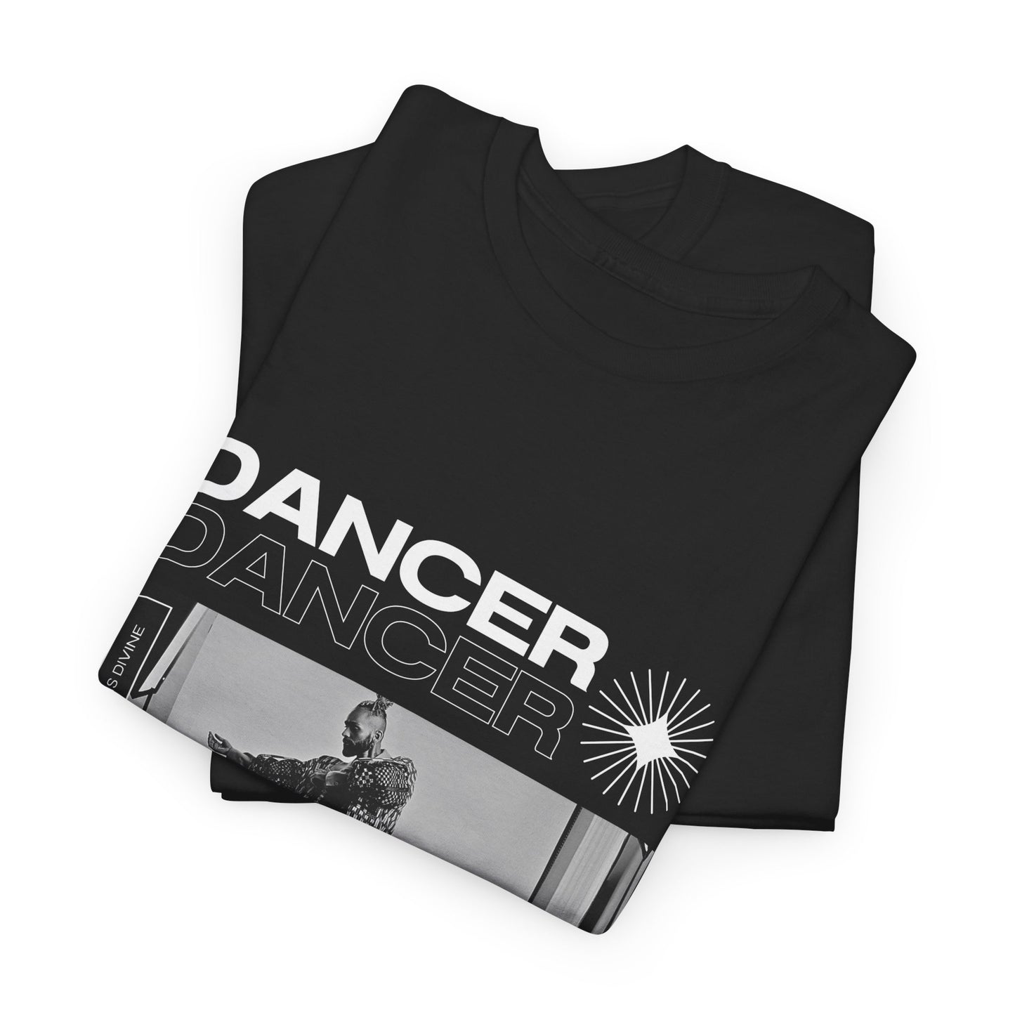 "Dancer "Jazz Pose Unisex Heavy Cotton Tee – Streetwear-Inspired Jazz Dance Graphic T-Shirt for Performers