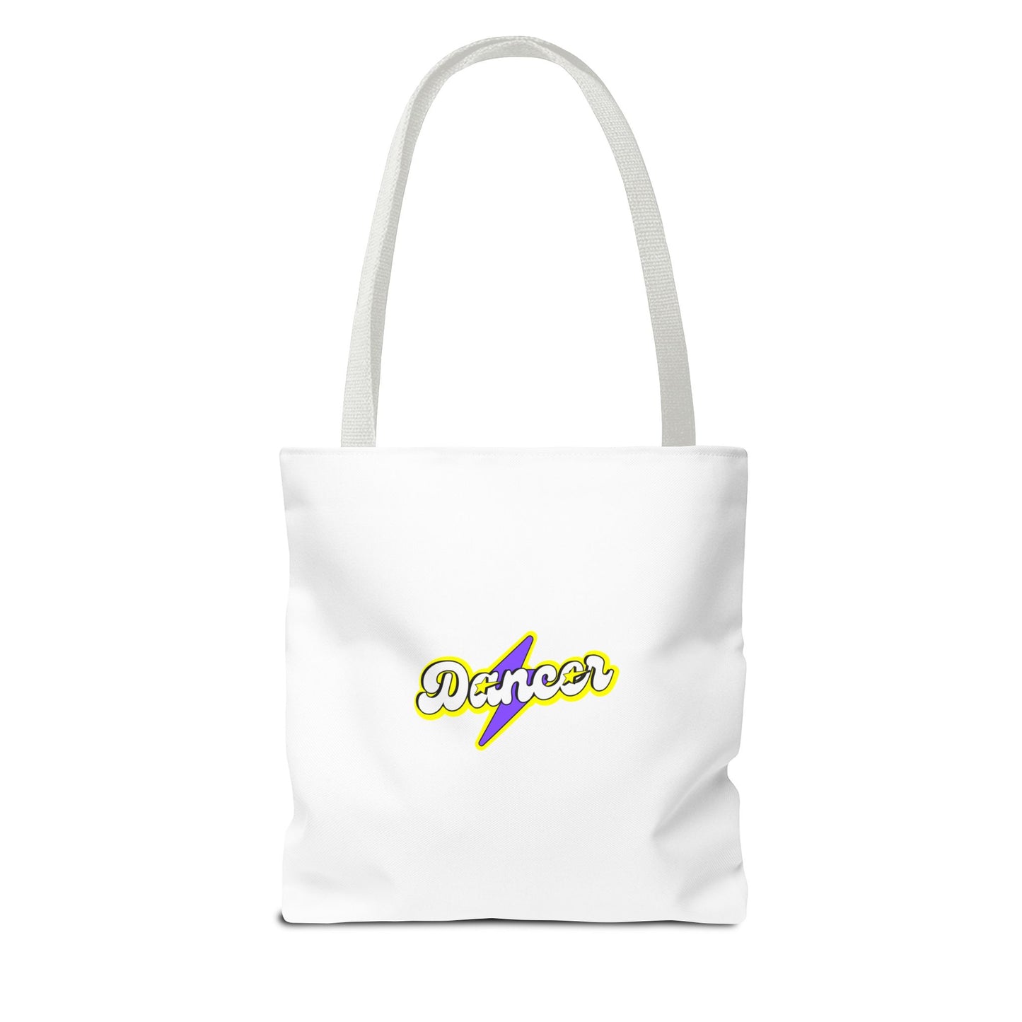 “Dancer” Superhero Graphic Canvas Tote Bag – Bold Dance Tote for Classes, Rehearsals & Everyday Use