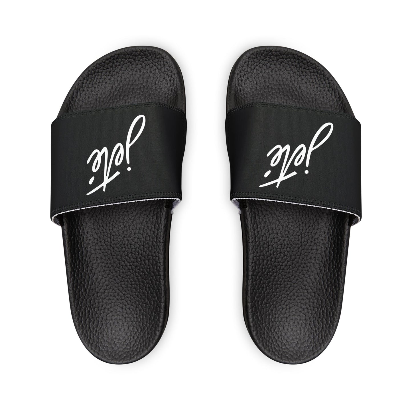 YOUTH SIZES - “Jeté” Official Logo Dance -Inspired Custom Footwear | Youth Sandal Slides with Removable Straps