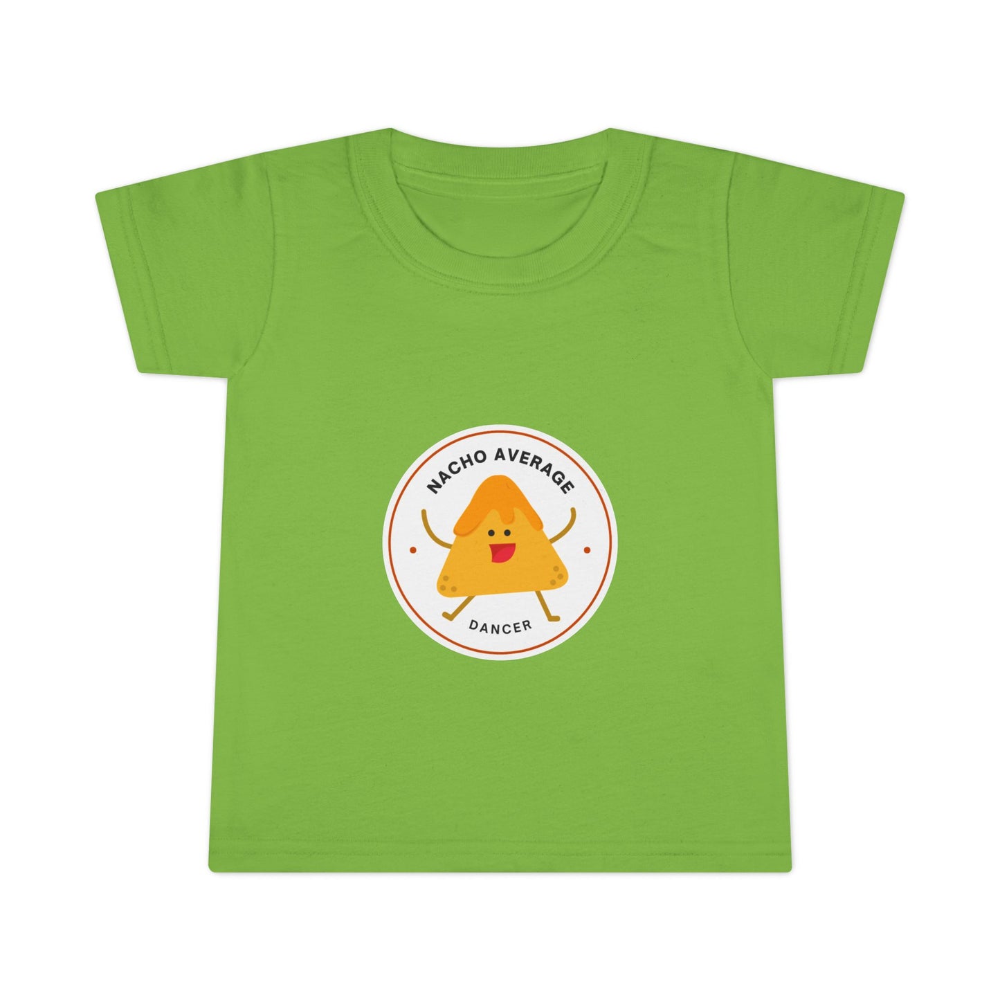 "Nacho Average Dancer" Toddler Dance T-Shirt – Cute Nacho Graphic Short Sleeve Tee for Kids