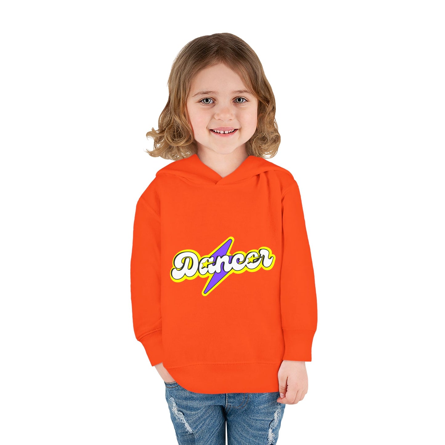 "Dancer" Superhero Toddler Pullover Fleece Hoodie – Cozy Dance-Themed Sweatshirt for Kids
