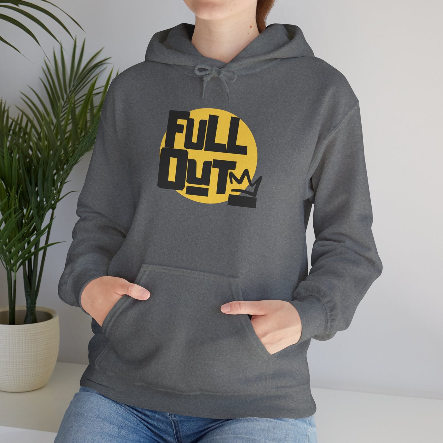 "Full Out" Dance Hoodie – Bold Streetwear-Inspired Unisex Hooded Sweatshirt for Dancers