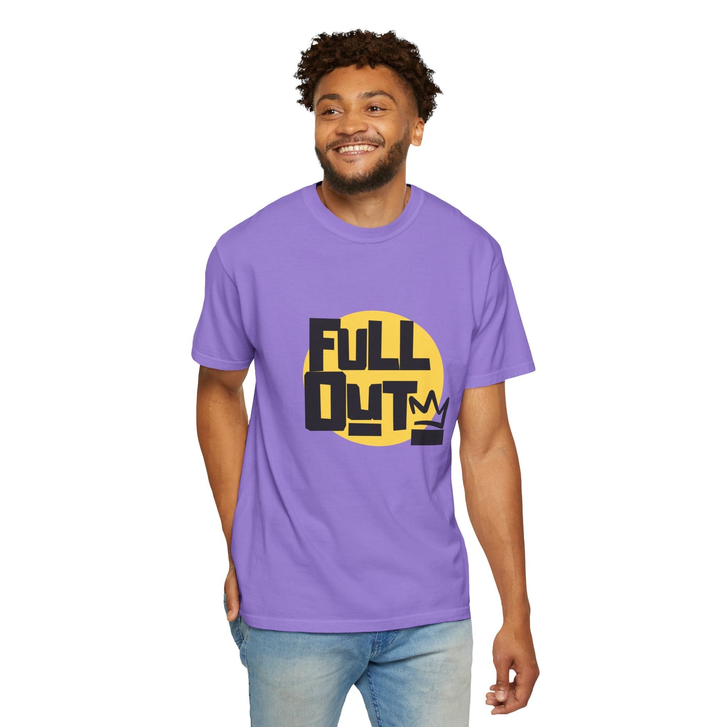 "Full Out" Unisex Garment-Dyed T-Shirt – Bold Streetwear-Inspired Dance Graphic Tee – Performance Shirt for Dancers & Hip Hop Enthusiasts