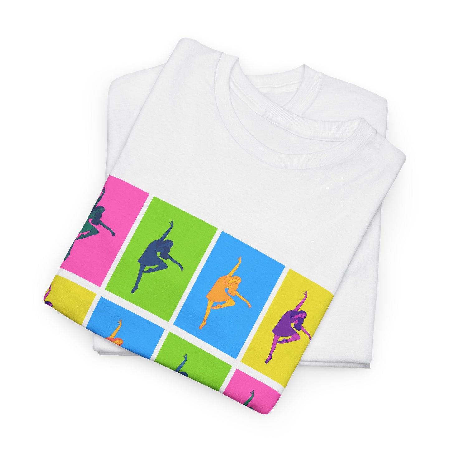 "Ballet" Pop Art Inspired Dance Graphic Unisex Heavy Cotton Tee – Artistic Ballet Dancer T-Shirt for Dance Lovers