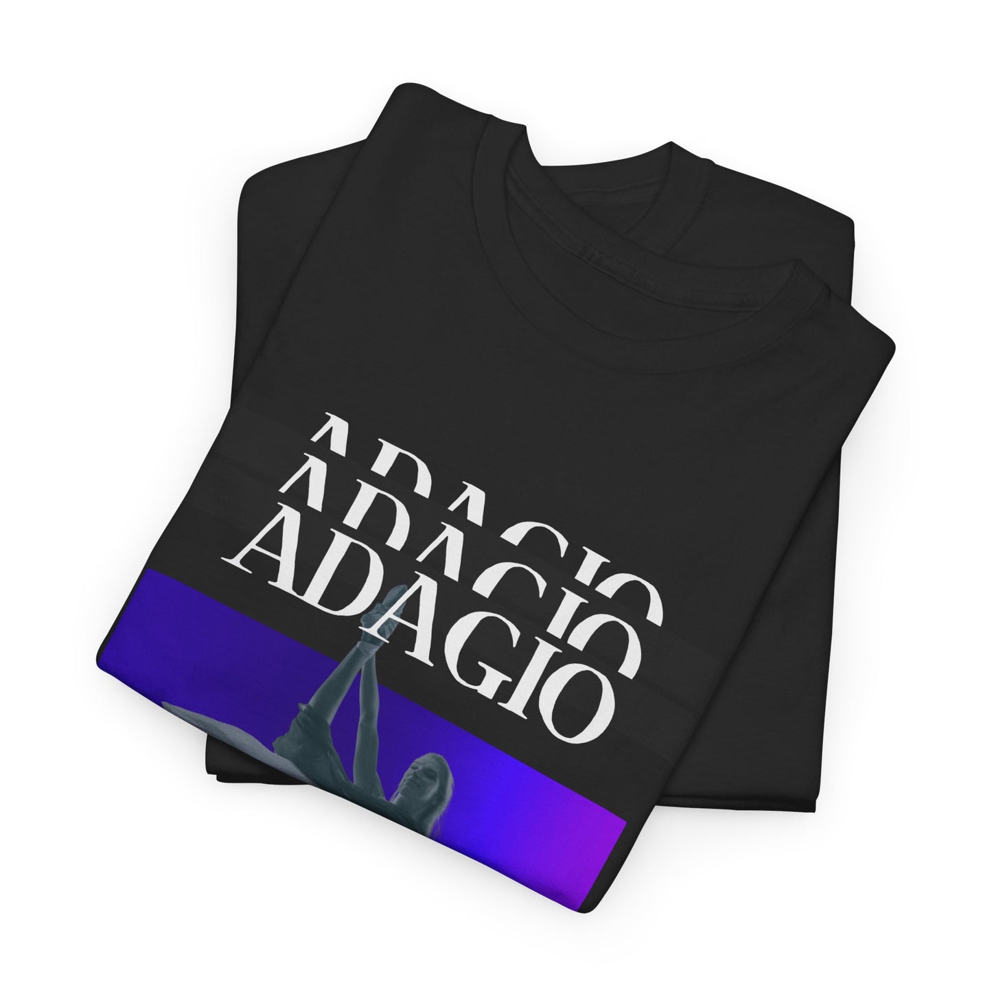 “Adagio” Ballet Term Definition with Streetwear-Inspired Ballerina Graphic | Dance-Themed T-Shirt for Ballet Lovers | Unisex Heavy Cotton Tee