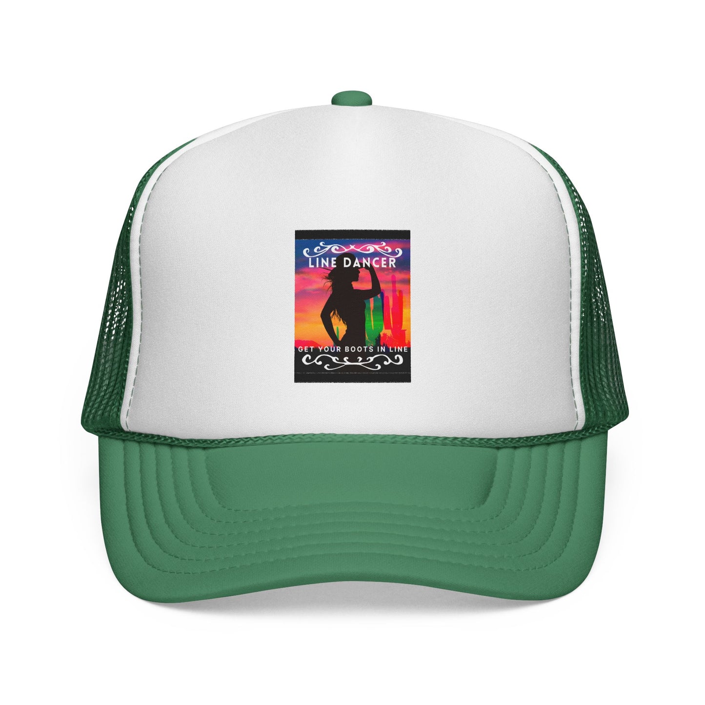 “Line Dancer, Get Your Boots In Line” Cowgirl Graphic | Western Country Dance Cap for Women & Men