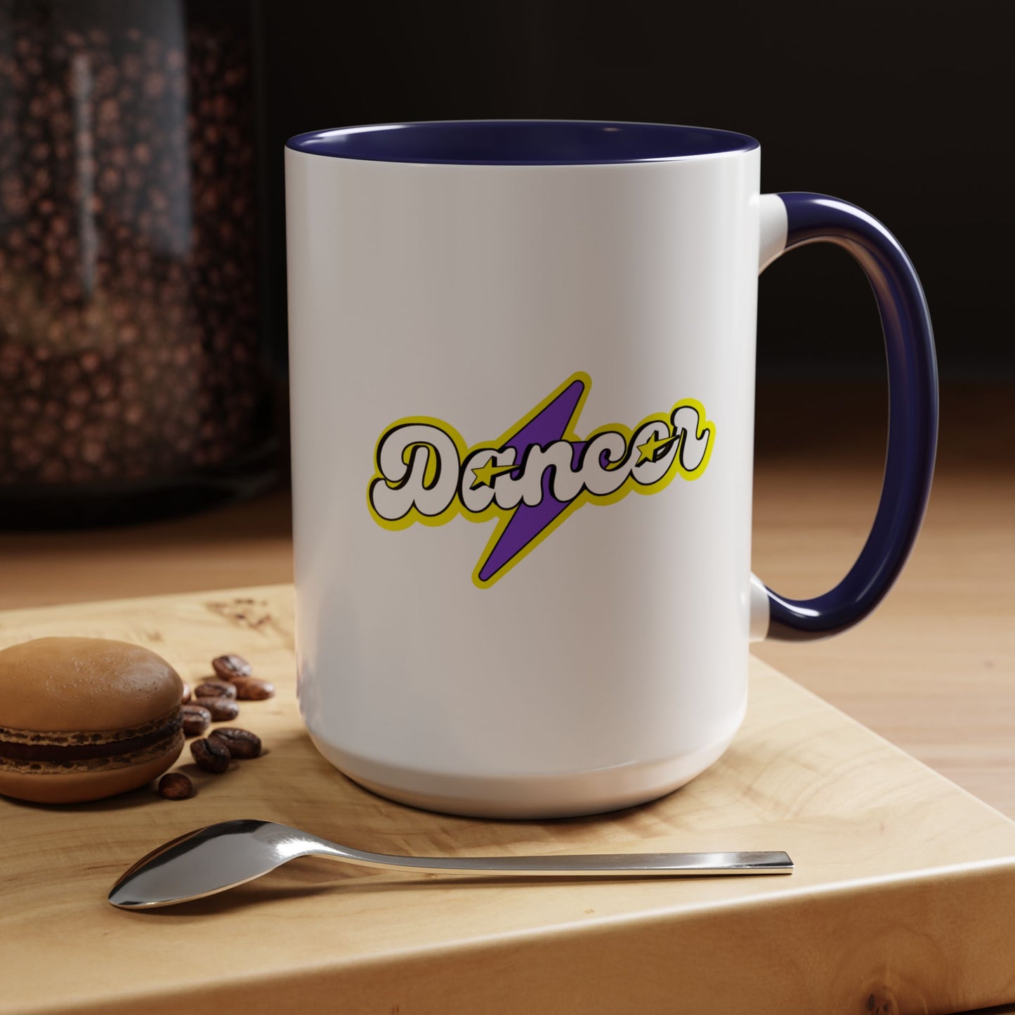 "Dancer" Accent Coffee Mug – Superhero Theme Ceramic Mug for Dancers and Dance Lovers
