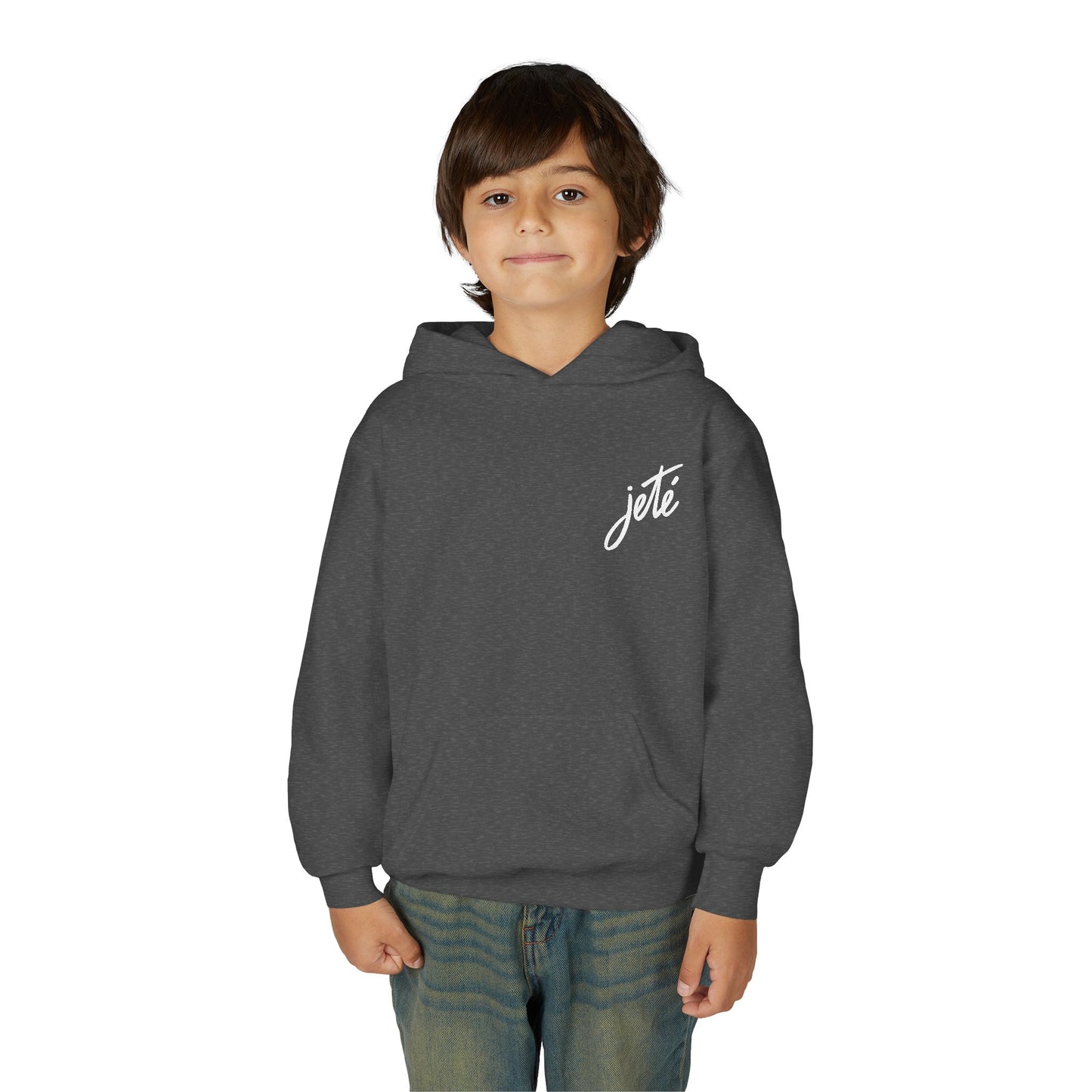 “Jeté” Official Embroidered Logo - Unisex Youth Hoodie | Classic Dance Hoodie for Kids & Young Ballet Enthusiasts
