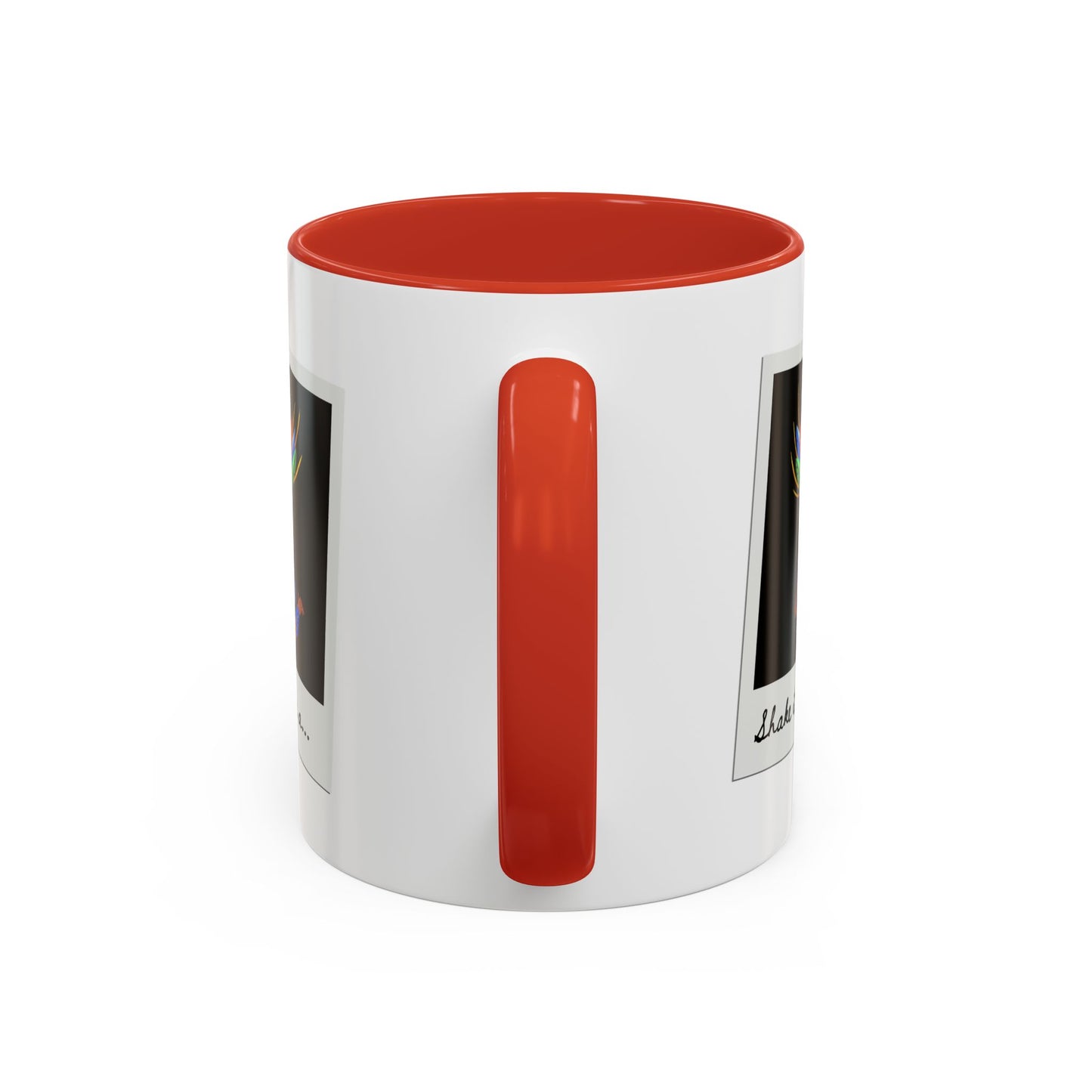 "Shake It Like a..." Accent Coffee Mug – Fun Dance Quote Ceramic Mug for Dancers and Music Lovers