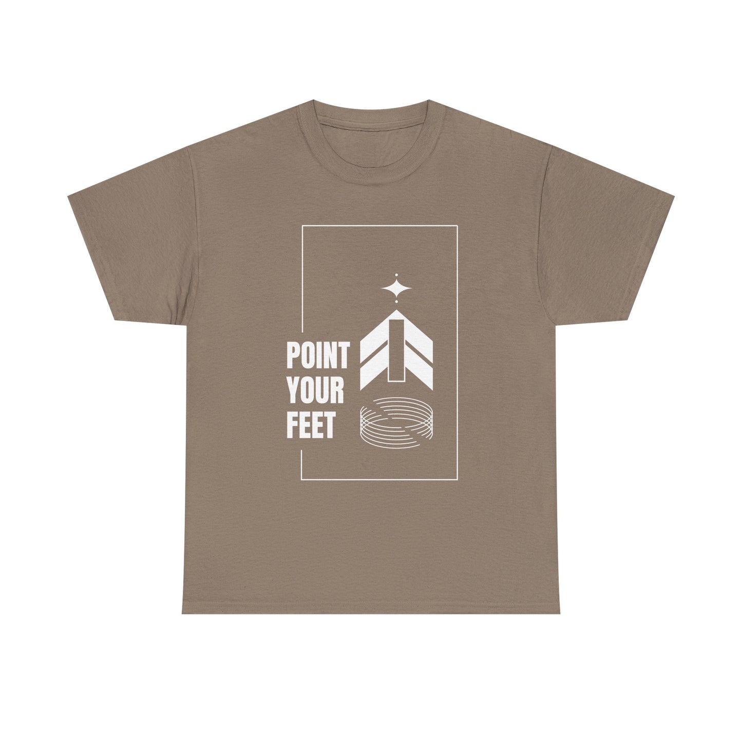 "Point Your Feet" Streetwear Dance Tee – Unisex Heavy Cotton Ballet-Inspired T-Shirt for Dancers