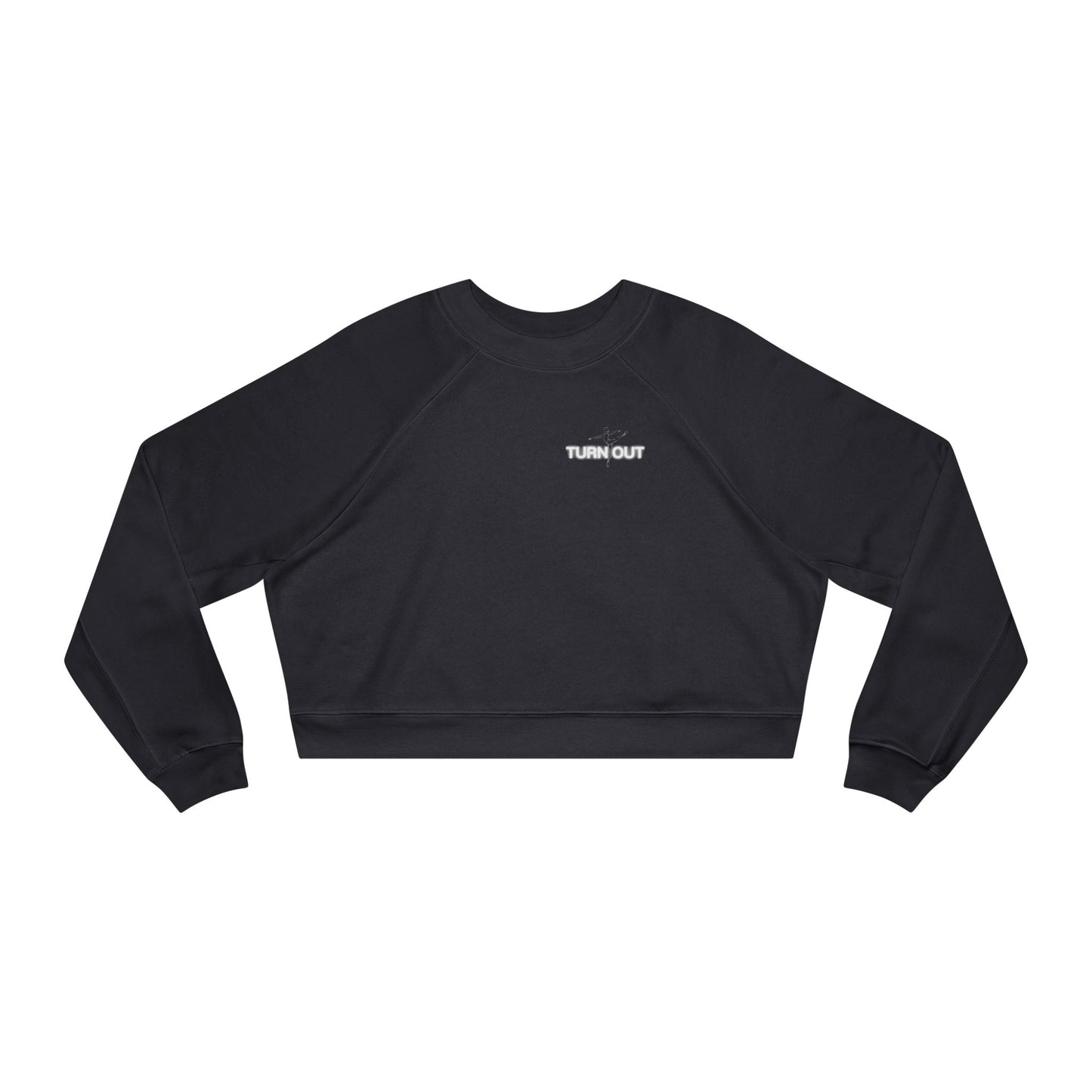 “Turn Out” Ballerina Front & Back Graphic | Streetwear-Inspired Ballet Dance Sweatshirt for Dancers & Enthusiasts - Women’s Cropped Sweatshirt