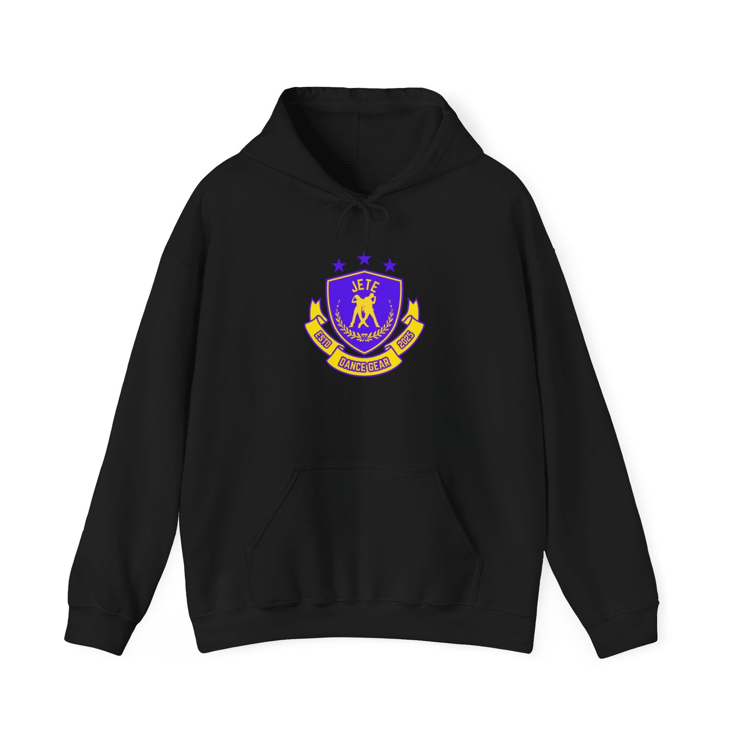 "Jeté Dance Gear" Unisex Hooded Sweatshirt – Collegiate Style Dance Hoodie for Dancers & Dance Lovers