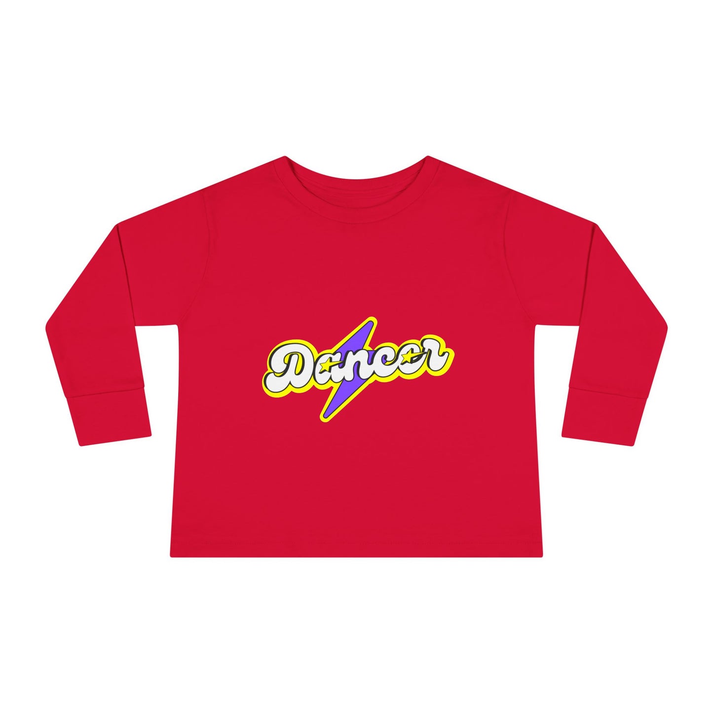 "Dancer" Toddler Dance T-Shirt – Bold Superhero-Inspired Long Sleeve Tee for Kids