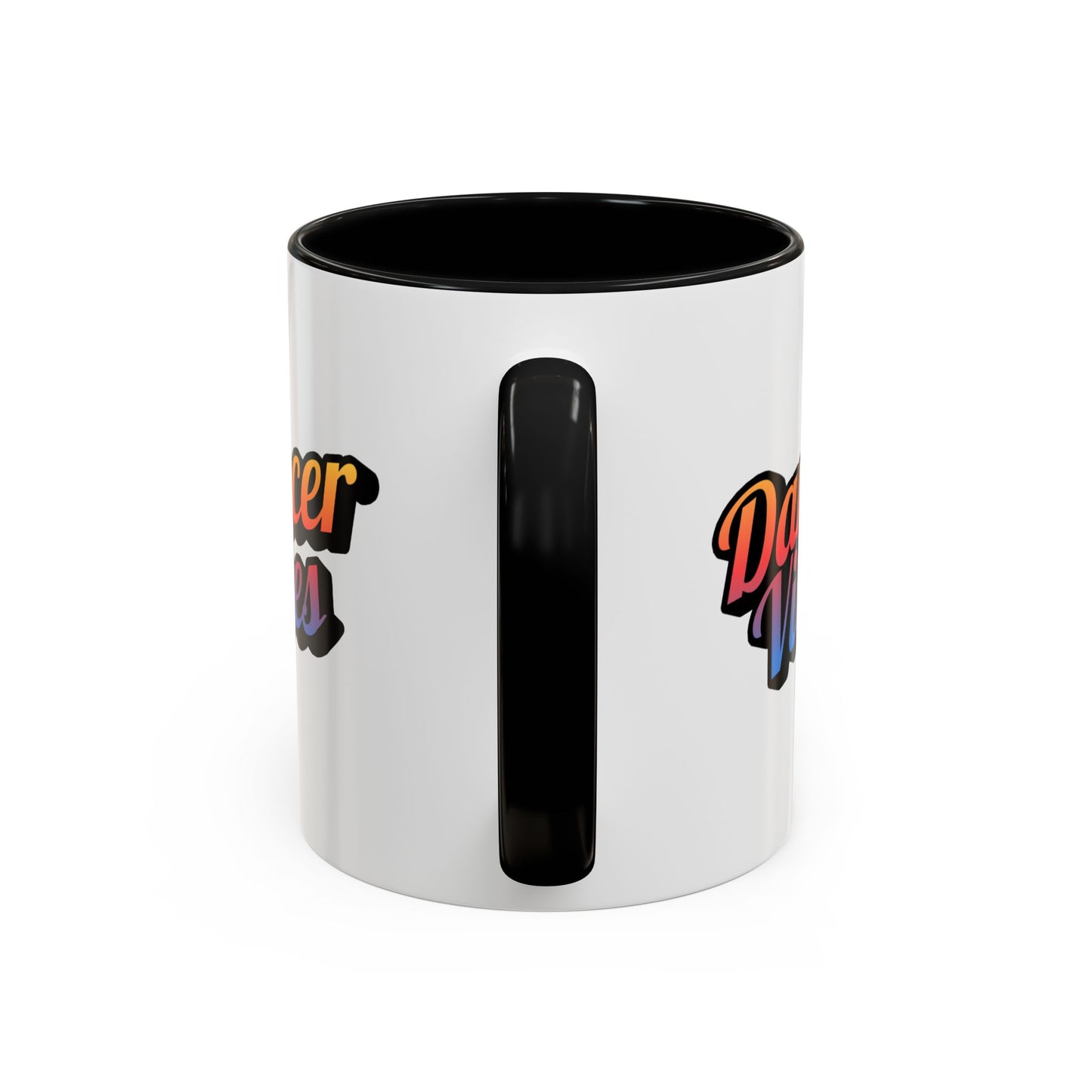 "Dancer Vibes" Accent Coffee Mug – Stylish Ceramic Mug for Dance Lovers and Performers