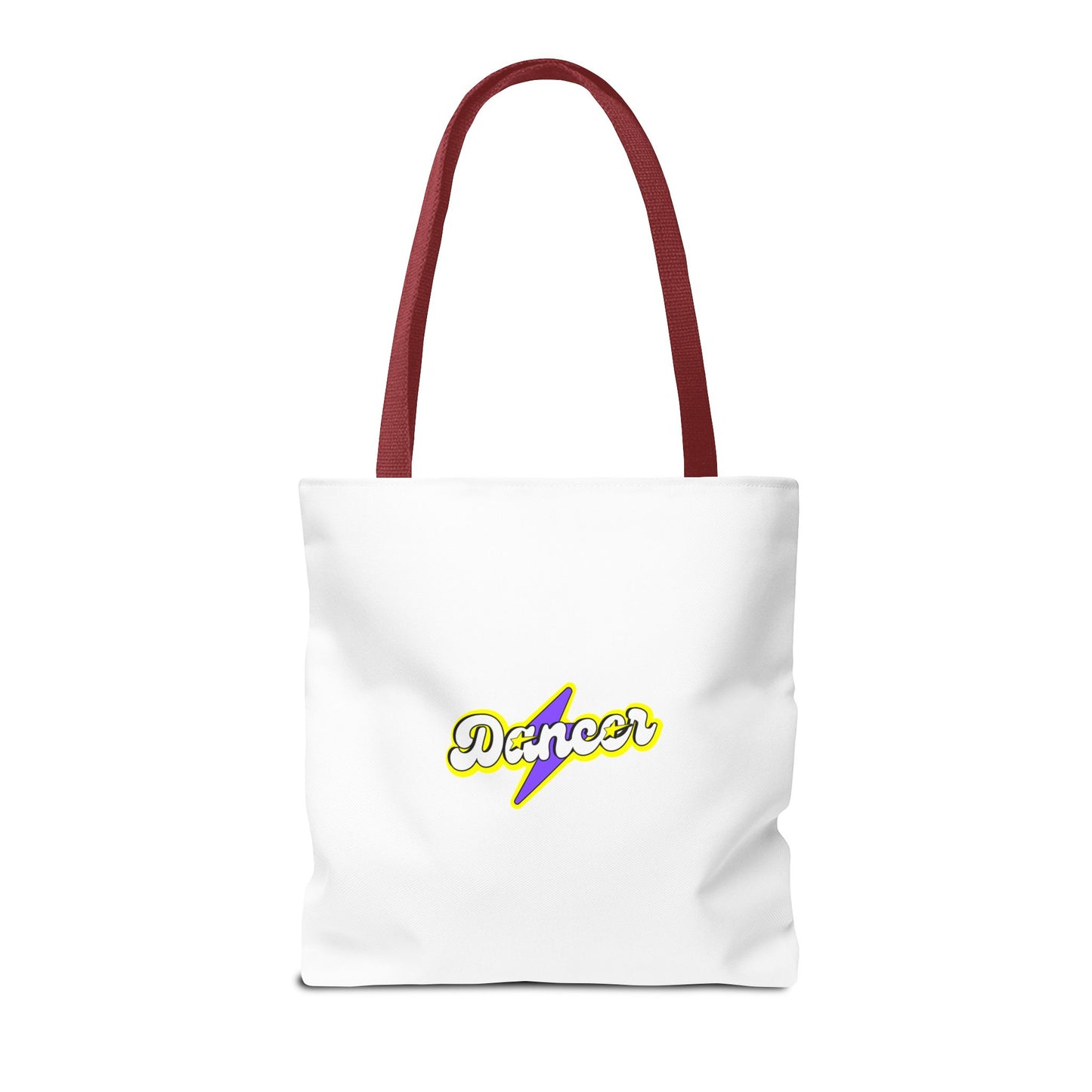 “Dancer” Superhero Graphic Canvas Tote Bag – Bold Dance Tote for Classes, Rehearsals & Everyday Use