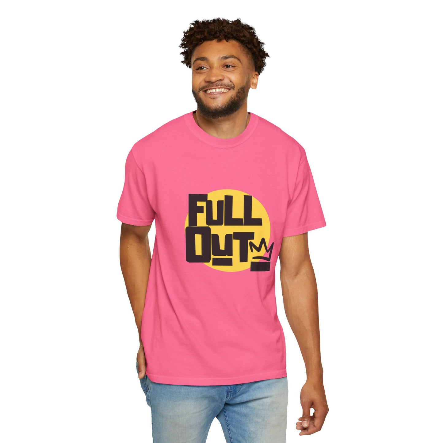 "Full Out" Unisex Garment-Dyed T-Shirt – Bold Streetwear-Inspired Dance Graphic Tee – Performance Shirt for Dancers & Hip Hop Enthusiasts