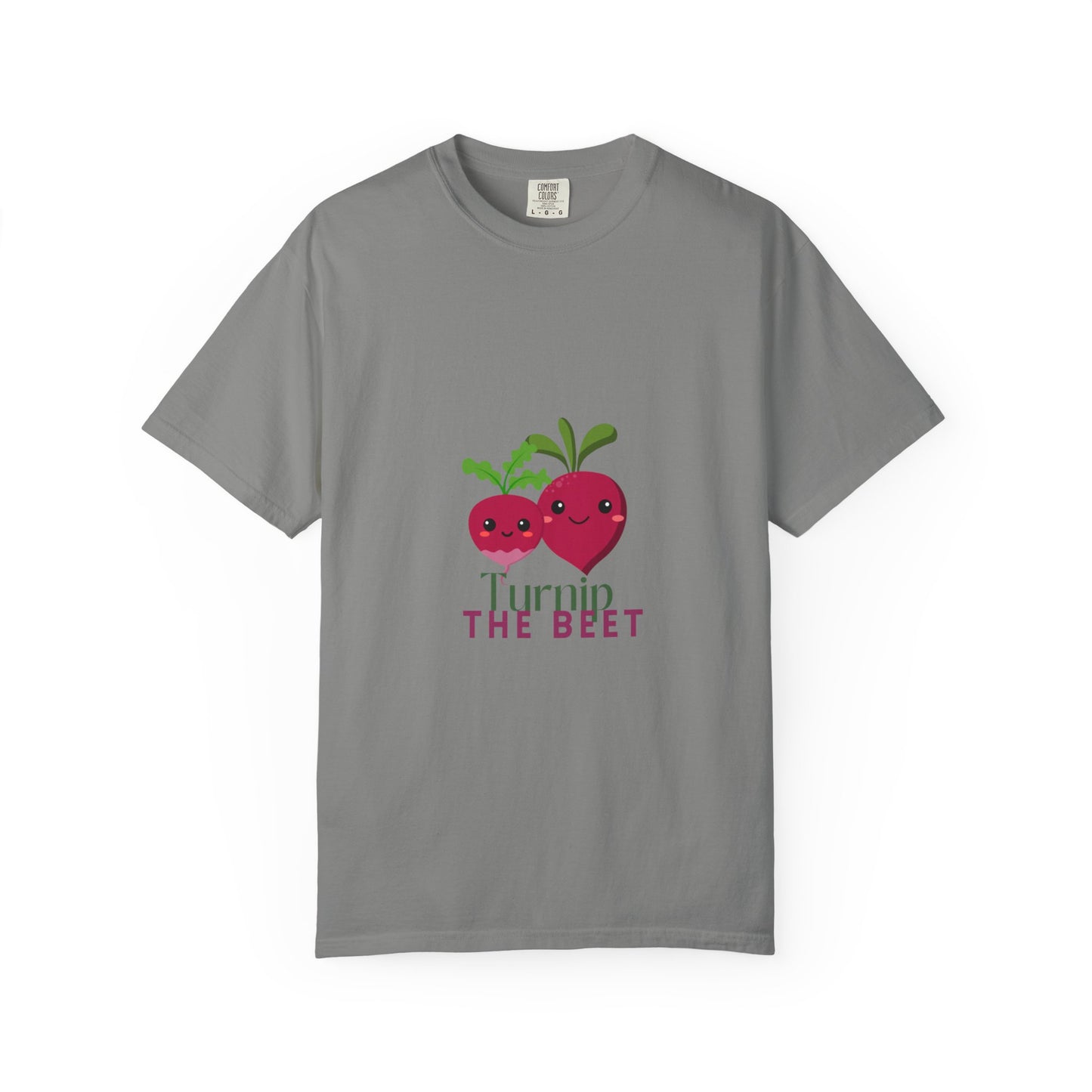 "Turnip the Beet" Unisex Garment-Dyed T-Shirt – Cute Veggie Dance Pun Graphic Tee – Funny Foodie Shirt for Dancers & Music Lovers