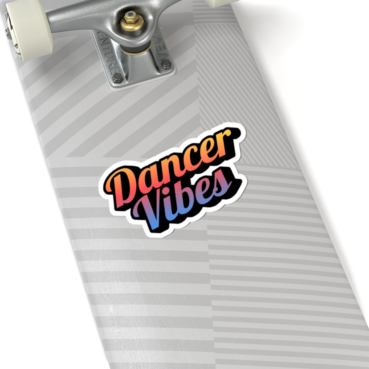 "Dancer Vibes" Kiss-Cut Sticker – Colorful Text-Based Dance Graphic – Fun Vinyl Sticker for Laptops, Journals & Water Bottles