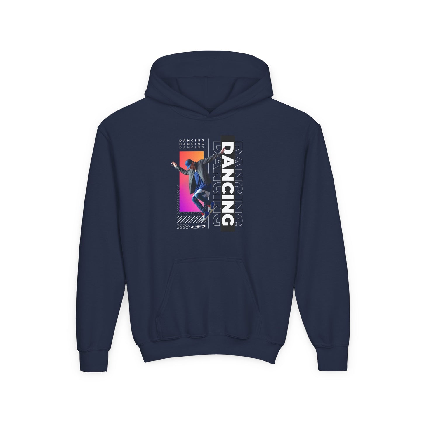 “Dancing” Male Dancer Streetwear Graphic | Unisex Youth Hoodie – Dance Hoodie for Kids & Young Performers