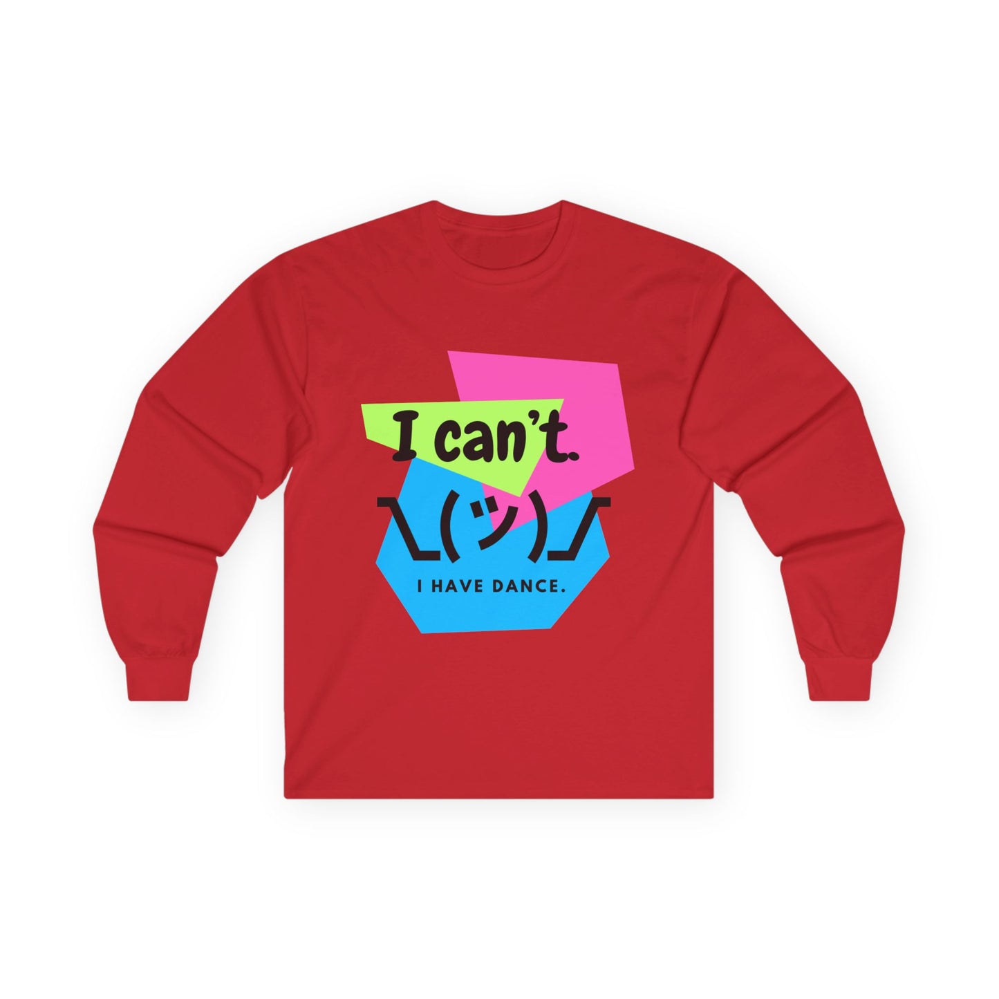 "I Can't. I Have Dance." Unisex Long Sleeve Dance Tee β 80s Retro Emoji Graphic Shirt for Dancers ππΊ