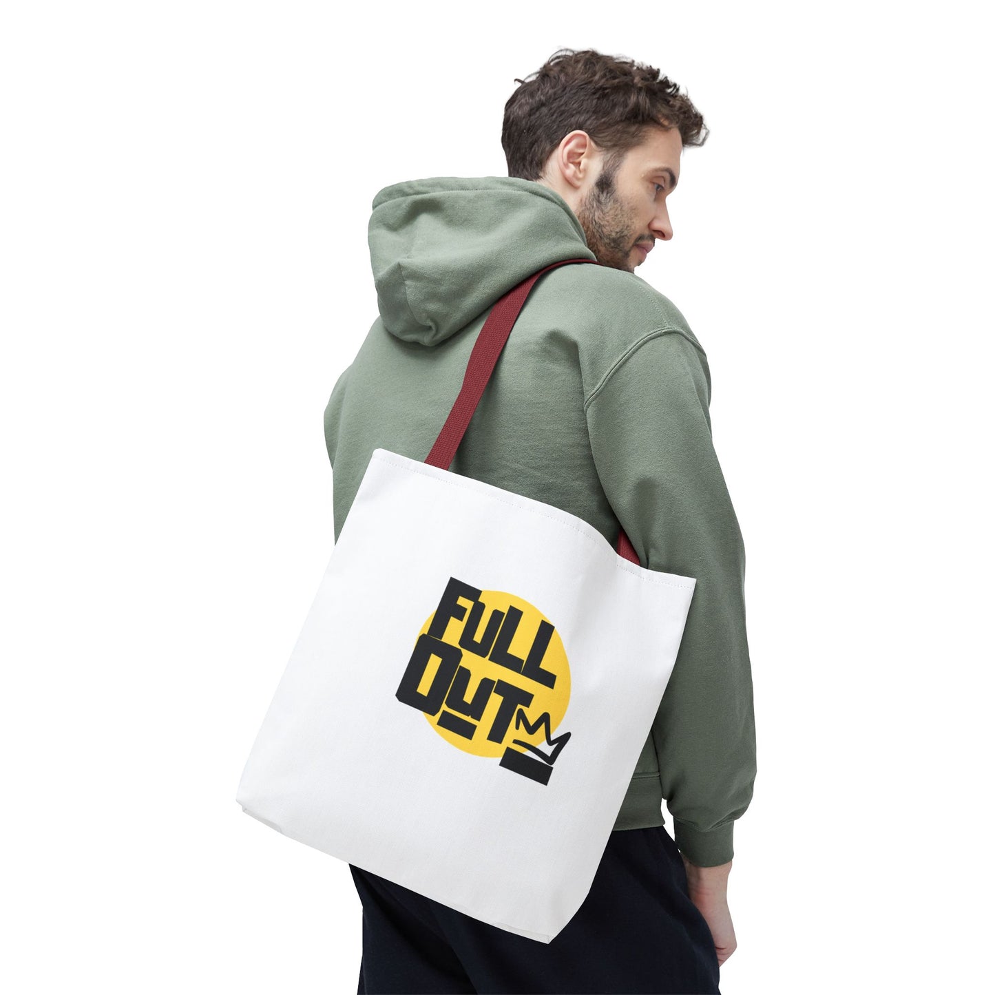 "Full Out" Dance Canvas Tote Bag – Streetwear-Inspired Graphic Dance Bag for Rehearsals, Classes & Everyday Use