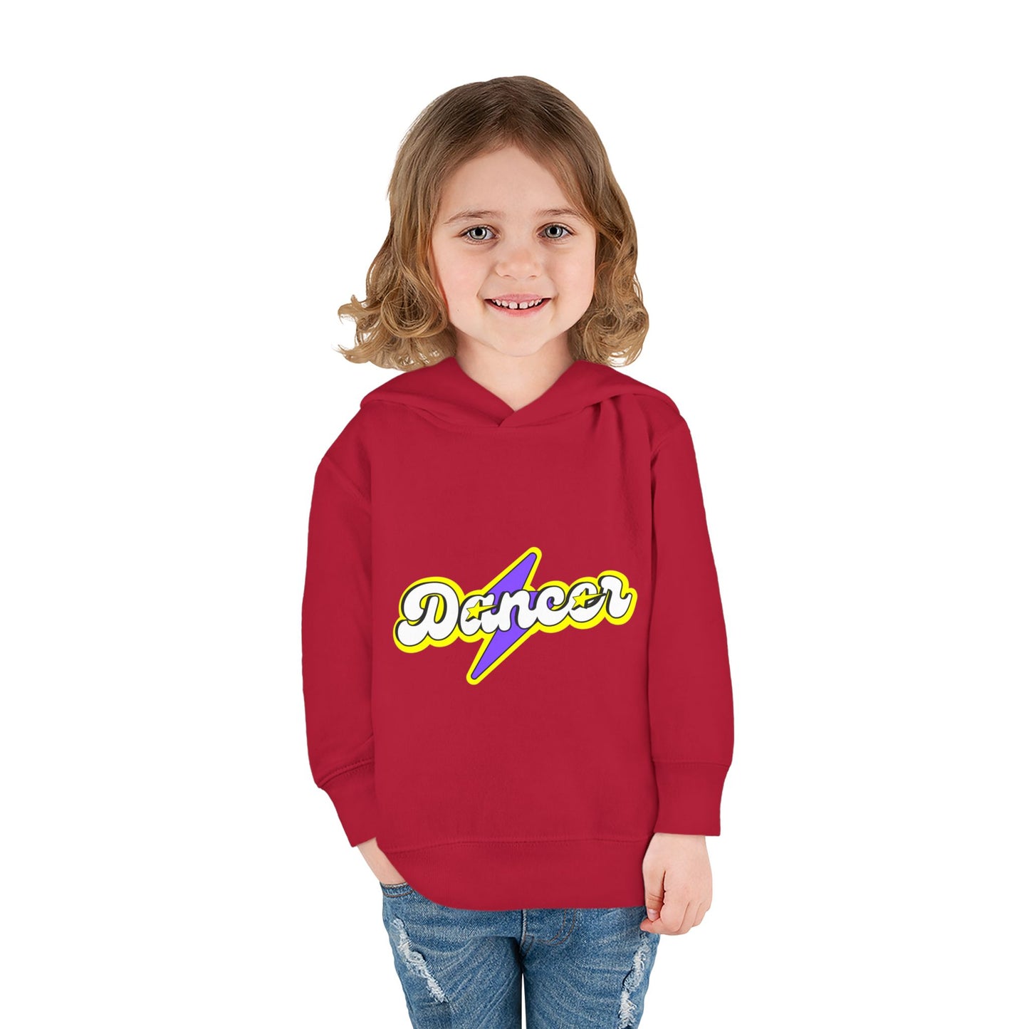 "Dancer" Superhero Toddler Pullover Fleece Hoodie – Cozy Dance-Themed Sweatshirt for Kids