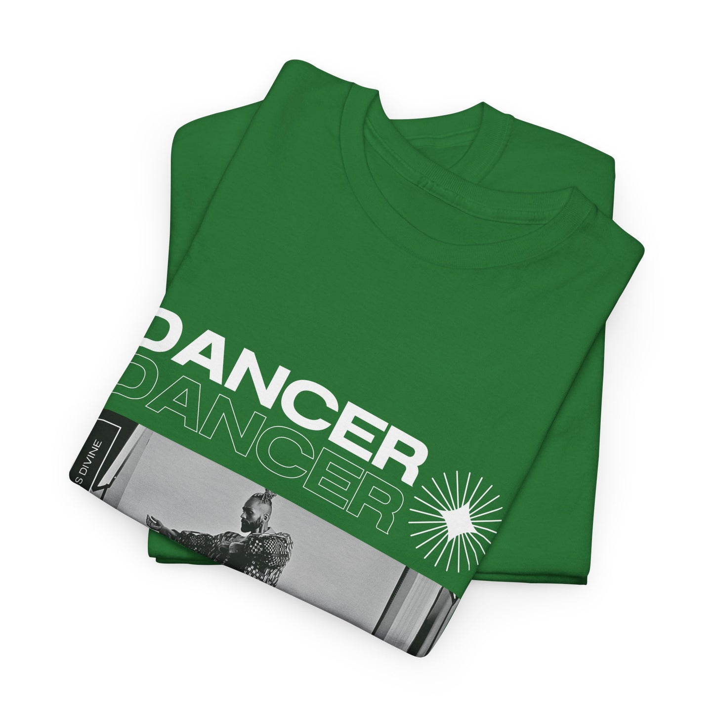 "Dancer "Jazz Pose Unisex Heavy Cotton Tee – Streetwear-Inspired Jazz Dance Graphic T-Shirt for Performers