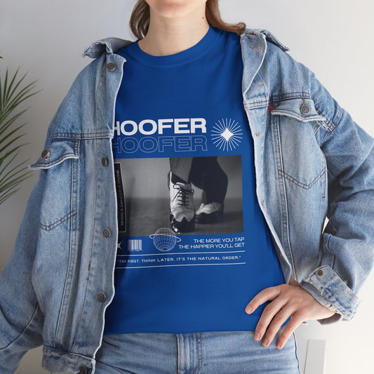 “Hoofer" Tap Dance Unisex Heavy Cotton Tee – Streetwear-Inspired Tap Shoes Graphic T-Shirt for Dancers