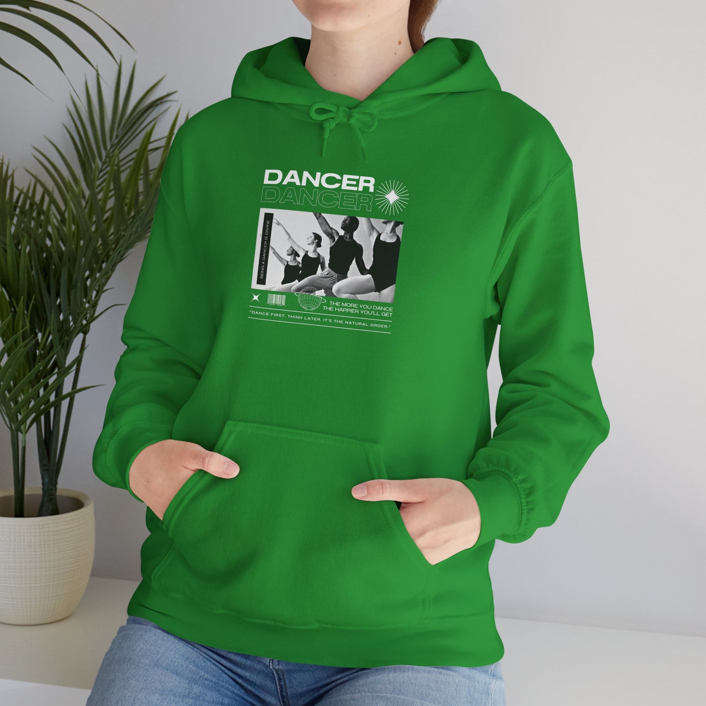 “Dancer” Young Ballet Dancers at the Barre Graphic | Streetwear-Inspired Ballet Hoodie for Dance Enthusiasts - Unisex Heavy Blend™ Hooded Sweatshirt