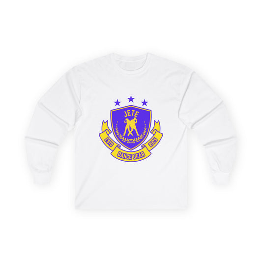 "Jeté Dance Gear" Unisex Long Sleeve Tee – Collegiate-Inspired Dance Shirt for Dancers, Teams & Studio Spirit Wear
