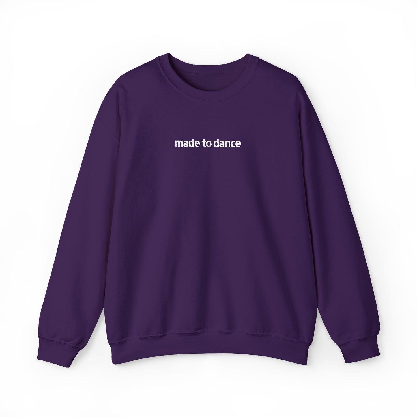 “Made to Dance" Unisex Heavy Blend™ Crewneck Sweatshirt – Embroidered Dance-Inspired Pullover for Adults & Kids