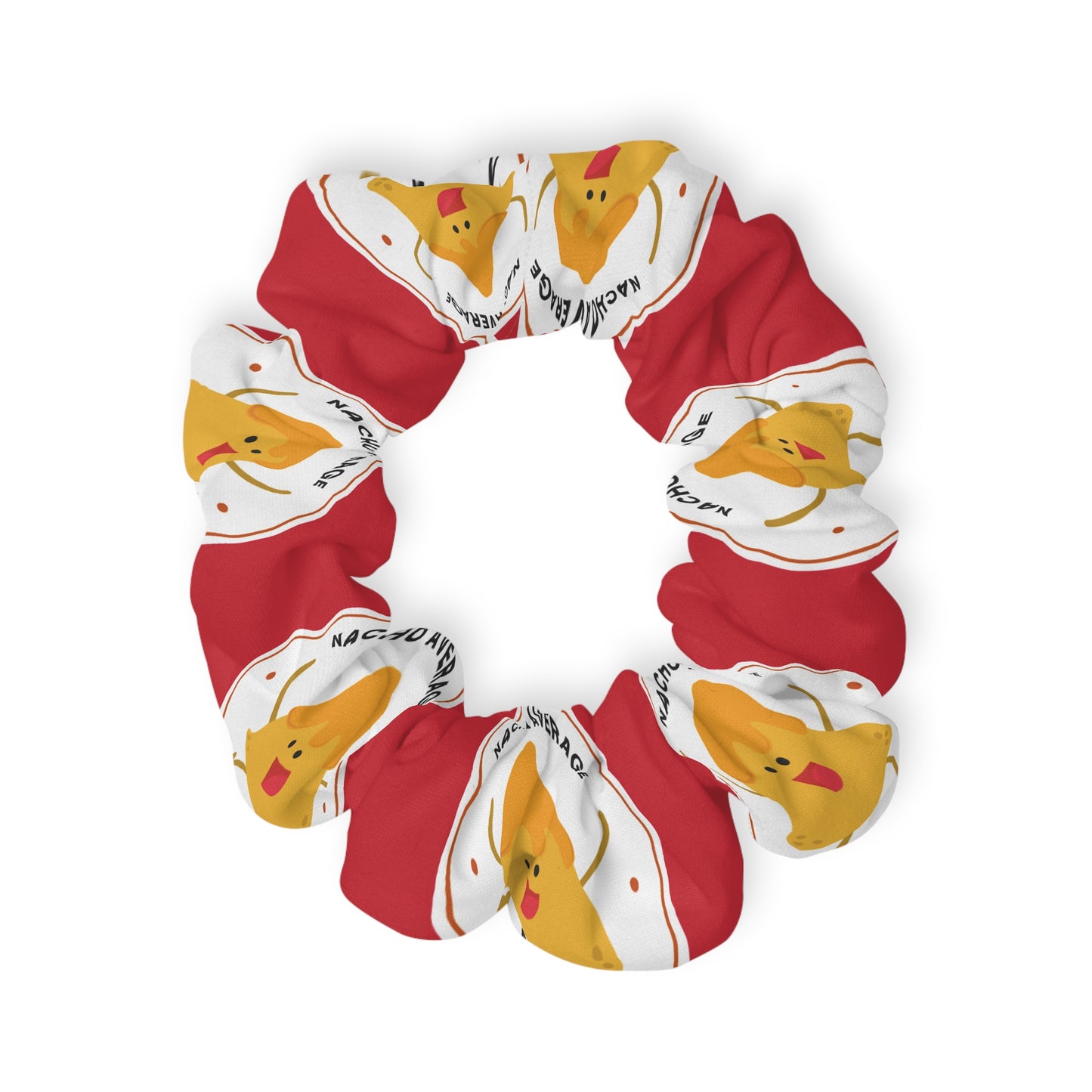 “Nacho Average Dancer” Scrunchie – Funny Dance Pun Hair Accessory with Cute Nacho Graphic