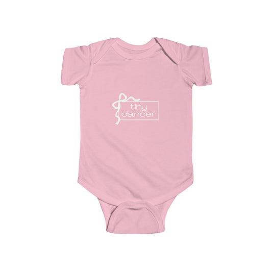 "Tiny Dancer" Infant Short Sleeve Bodysuit – Adorable Dance-Themed Baby One-Piece for Little Ballerinas and Future Movers