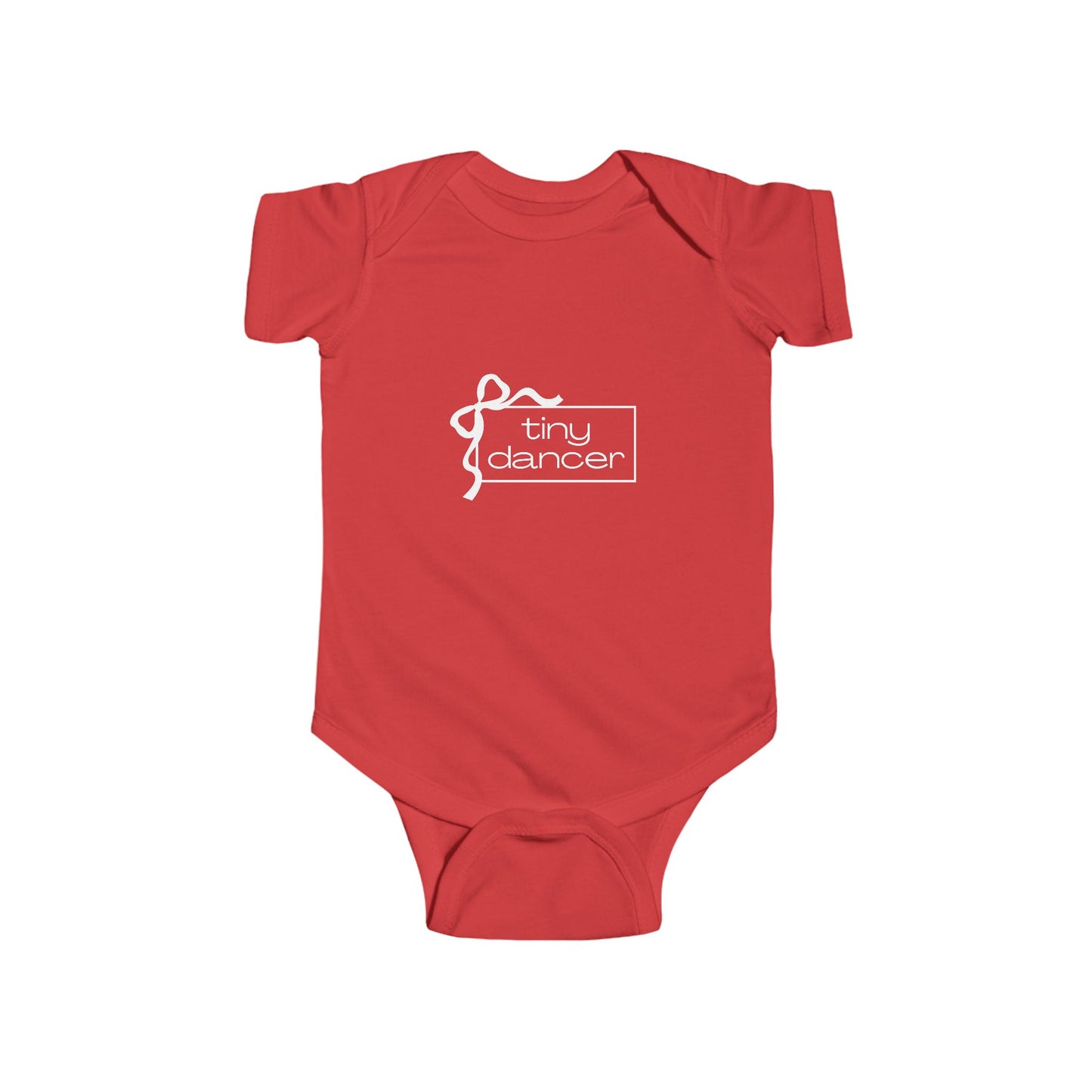 "Tiny Dancer" Infant Short Sleeve Bodysuit – Adorable Dance-Themed Baby One-Piece for Little Ballerinas and Future Movers