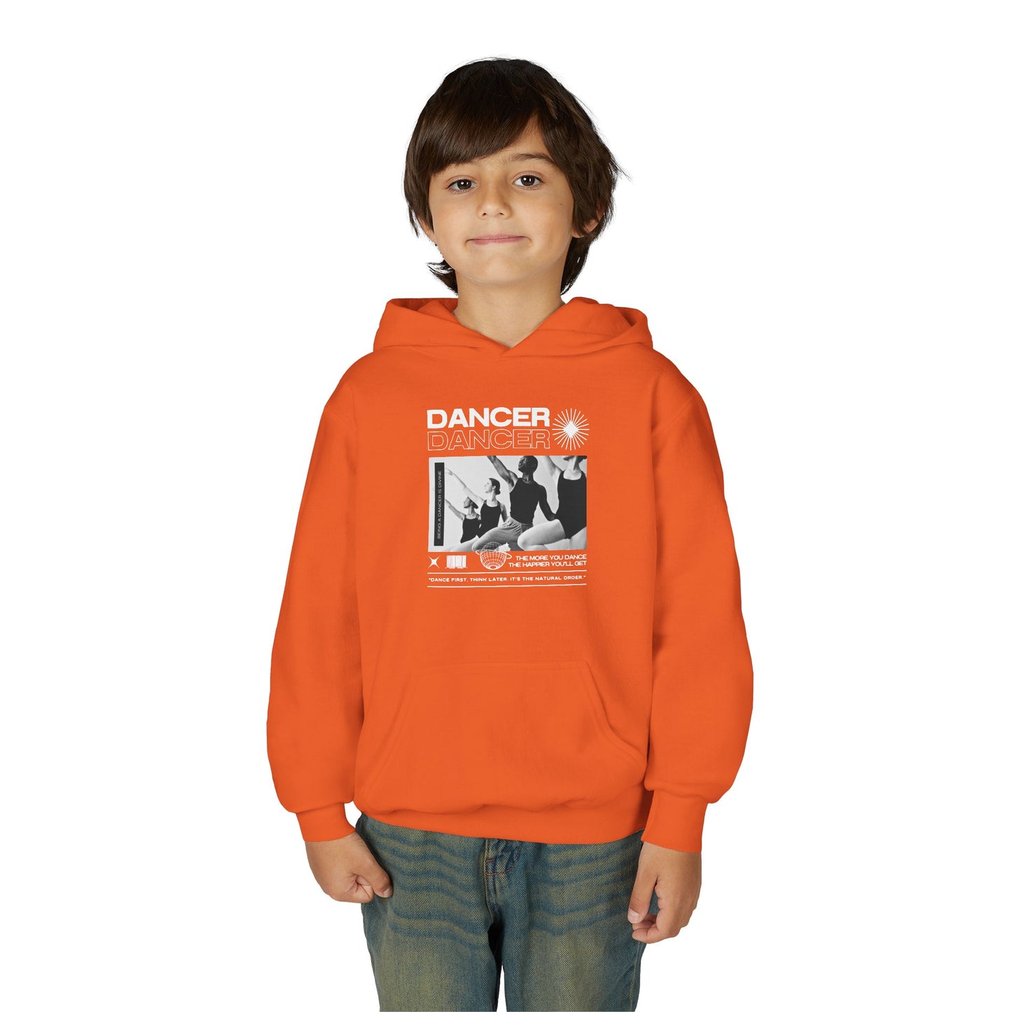 “Dancer” Young Ballet Dancers at the Barre Graphic | Unisex Youth Hoodie – Streetwear-Inspired Ballet Dance Hoodie for Kids & Aspiring Dancers