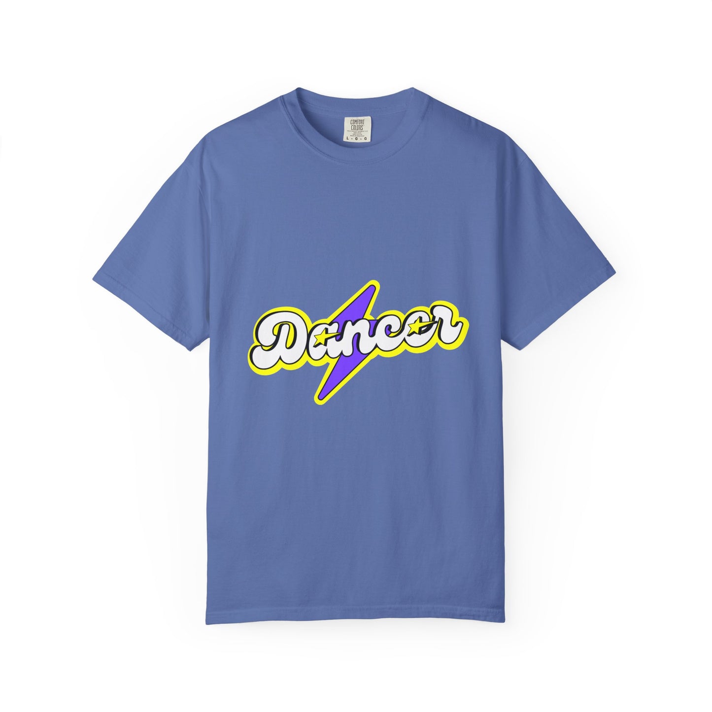 "Dancer" Unisex Garment-Dyed T-Shirt – Superhero-Style Bold Graphic Tee – Dance Power Shirt for Performers & Movers