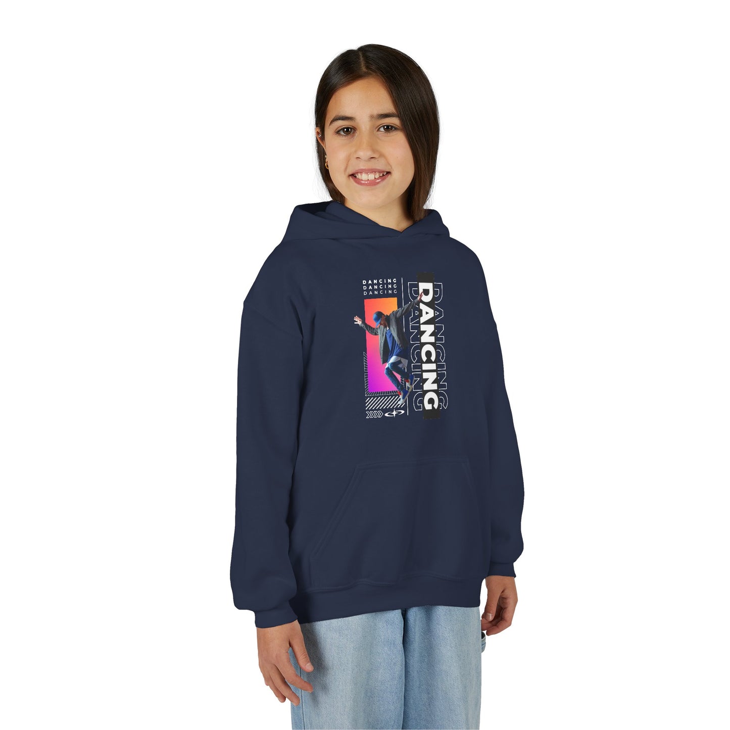 “Dancing” Male Dancer Streetwear Graphic | Unisex Youth Hoodie – Dance Hoodie for Kids & Young Performers
