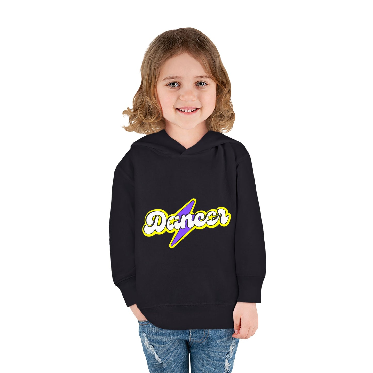 "Dancer" Superhero Toddler Pullover Fleece Hoodie – Cozy Dance-Themed Sweatshirt for Kids