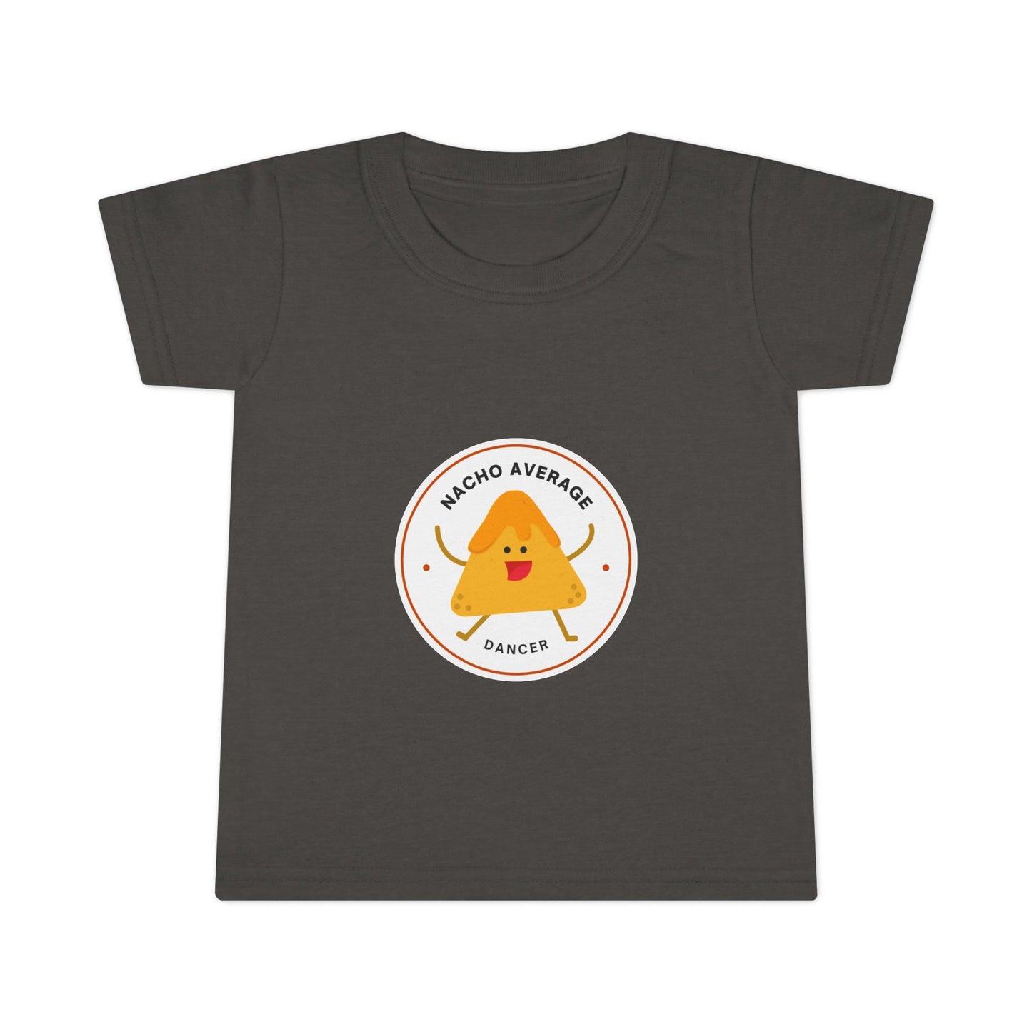 "Nacho Average Dancer" Toddler Dance T-Shirt – Cute Nacho Graphic Short Sleeve Tee for Kids