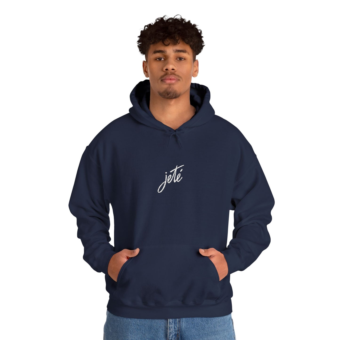 “Jeté” Official Embroidered Logo - Unisex Heavy Blend™ Hooded Sweatshirt | Premium Streetwear Dance Hoodie for Ballet & Dance Enthusiasts