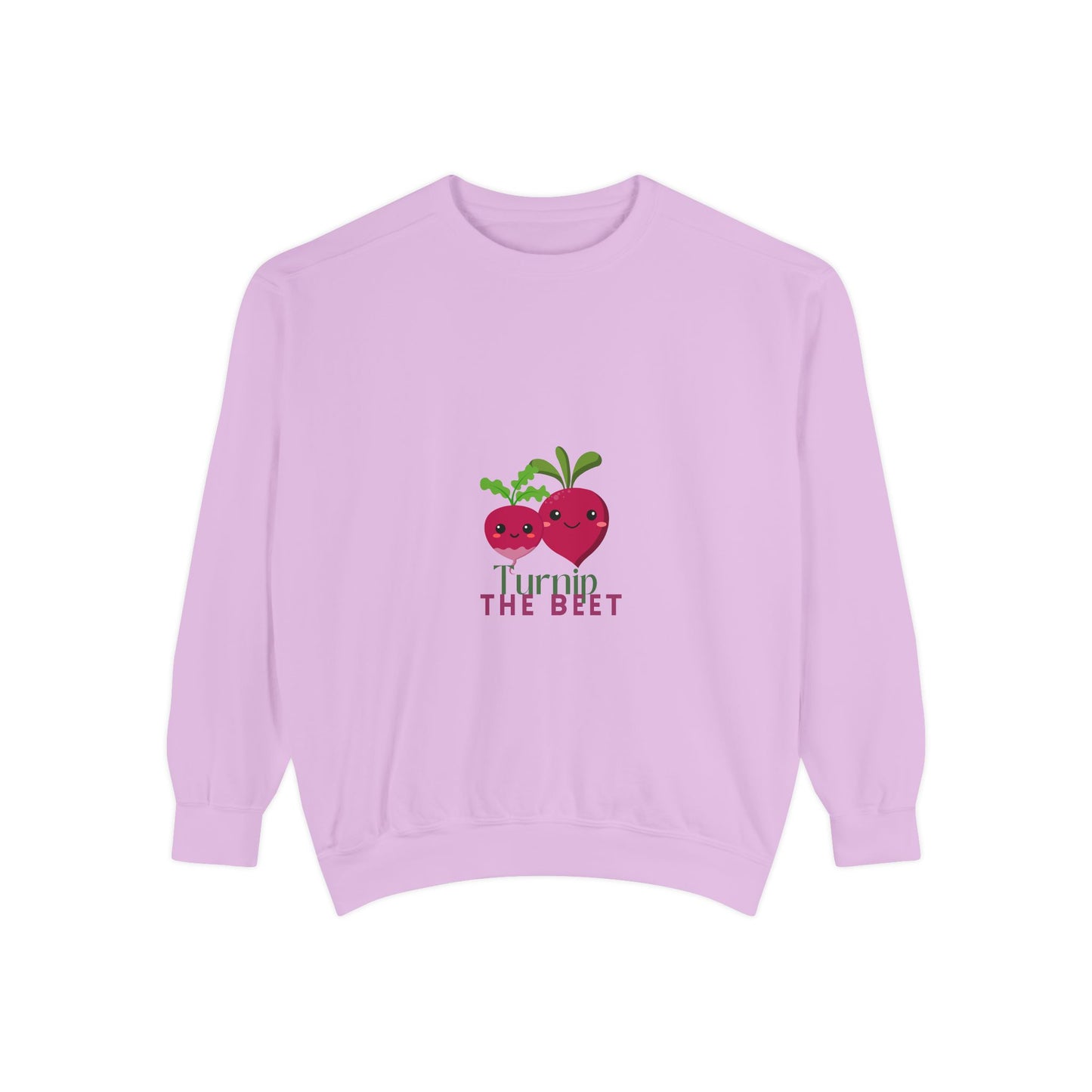 "Turnip the Beet" Unisex Lightweight Crewneck Sweatshirt – Fun Dance Pun Pullover with Cute Pepper Graphic for Dancers & Music Fans