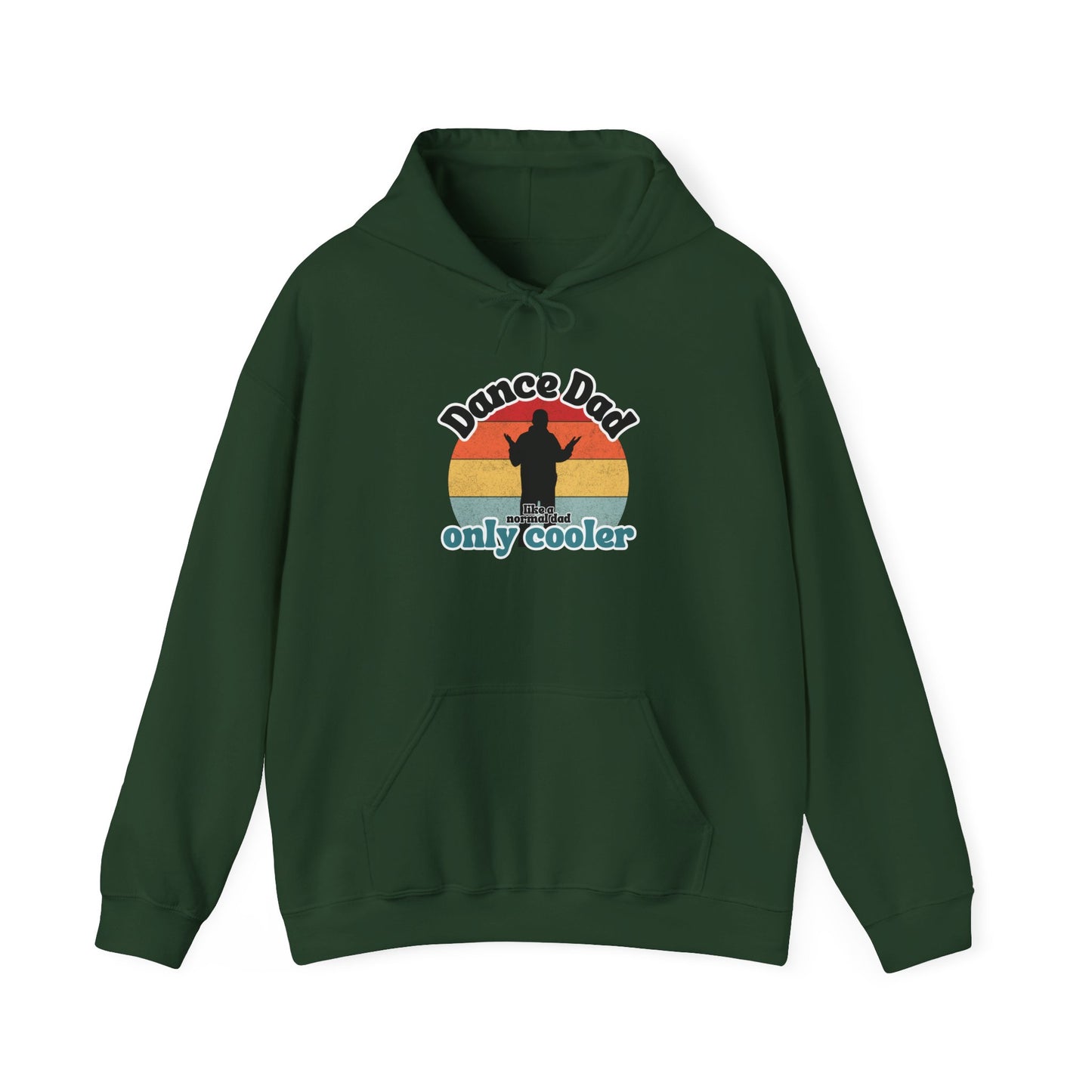 Dance Dad Retro Hoodie – Funny Unisex Heavy Blend™ Hooded Sweatshirt for Cool Dance Dads