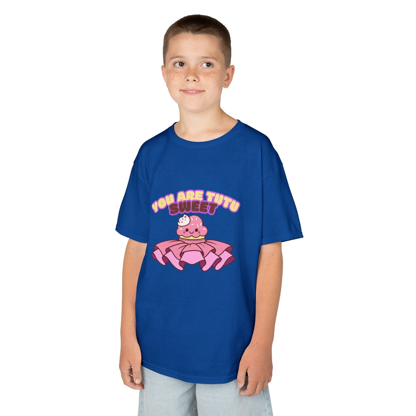"You Are Tutu Sweet" Youth Short Sleeve Tee – Kawaii Cupcake in Tutu Graphic Dance Shirt for Kids and Ballet Lovers