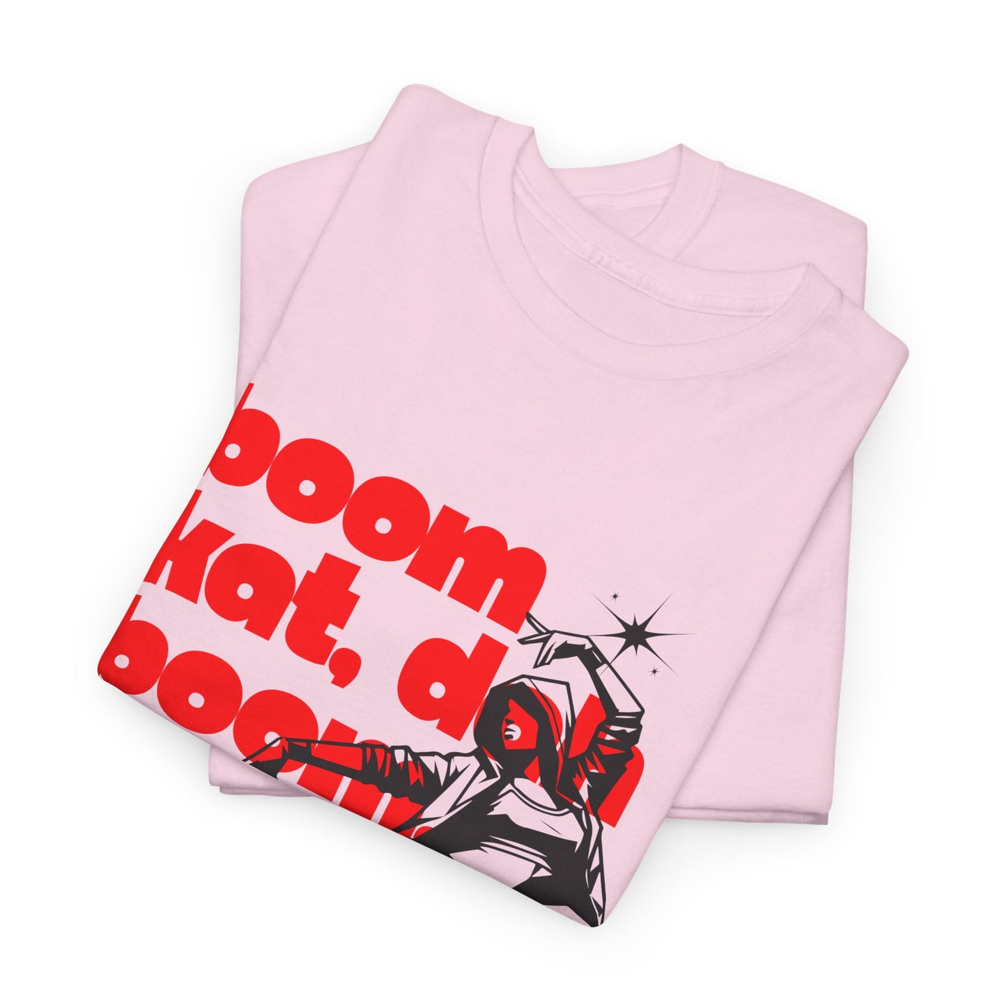 "Boom Kat, Dah, Boom, Boom, Kat" Streetwear Dance Graphic – Unisex Heavy Cotton Tee