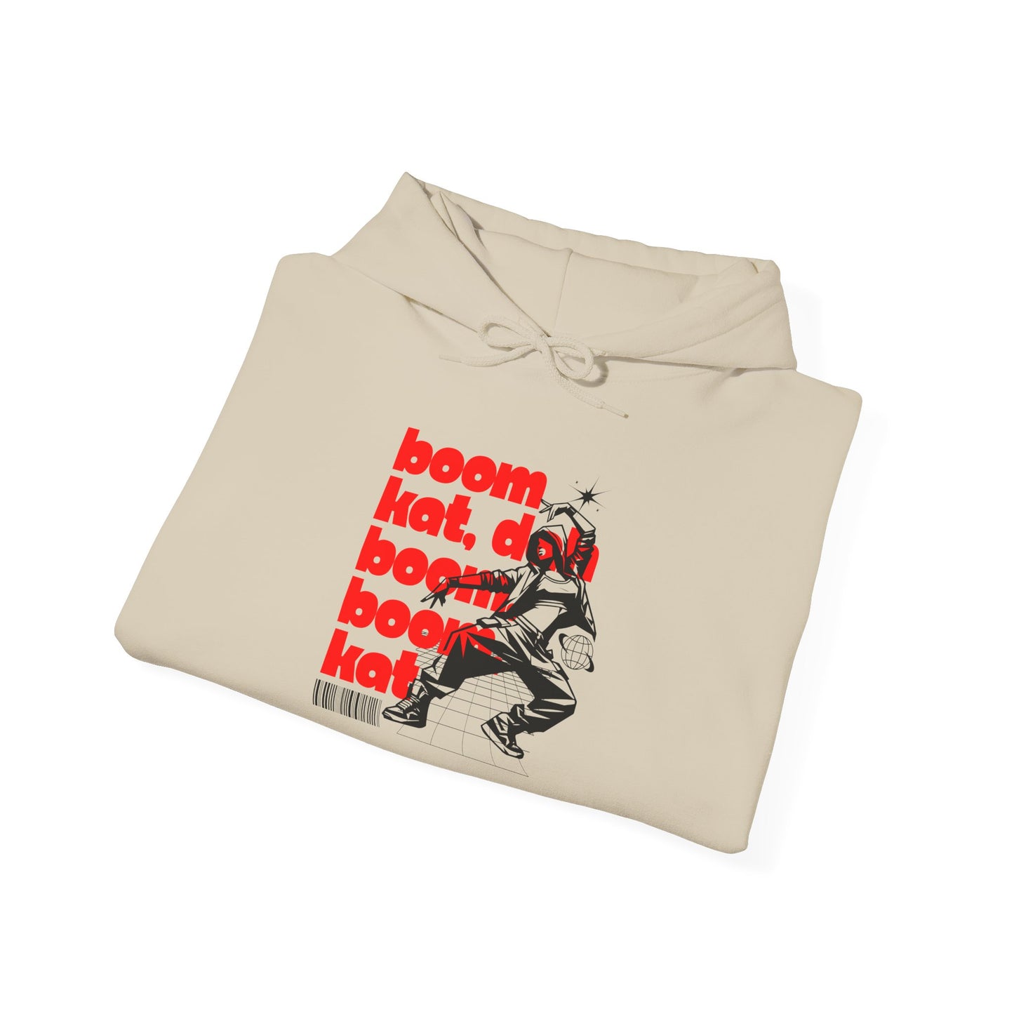 “Boom Kat” Hoodie – Unisex Hooded Sweatshirt with Bold Streetwear-Inspired Dance Graphic