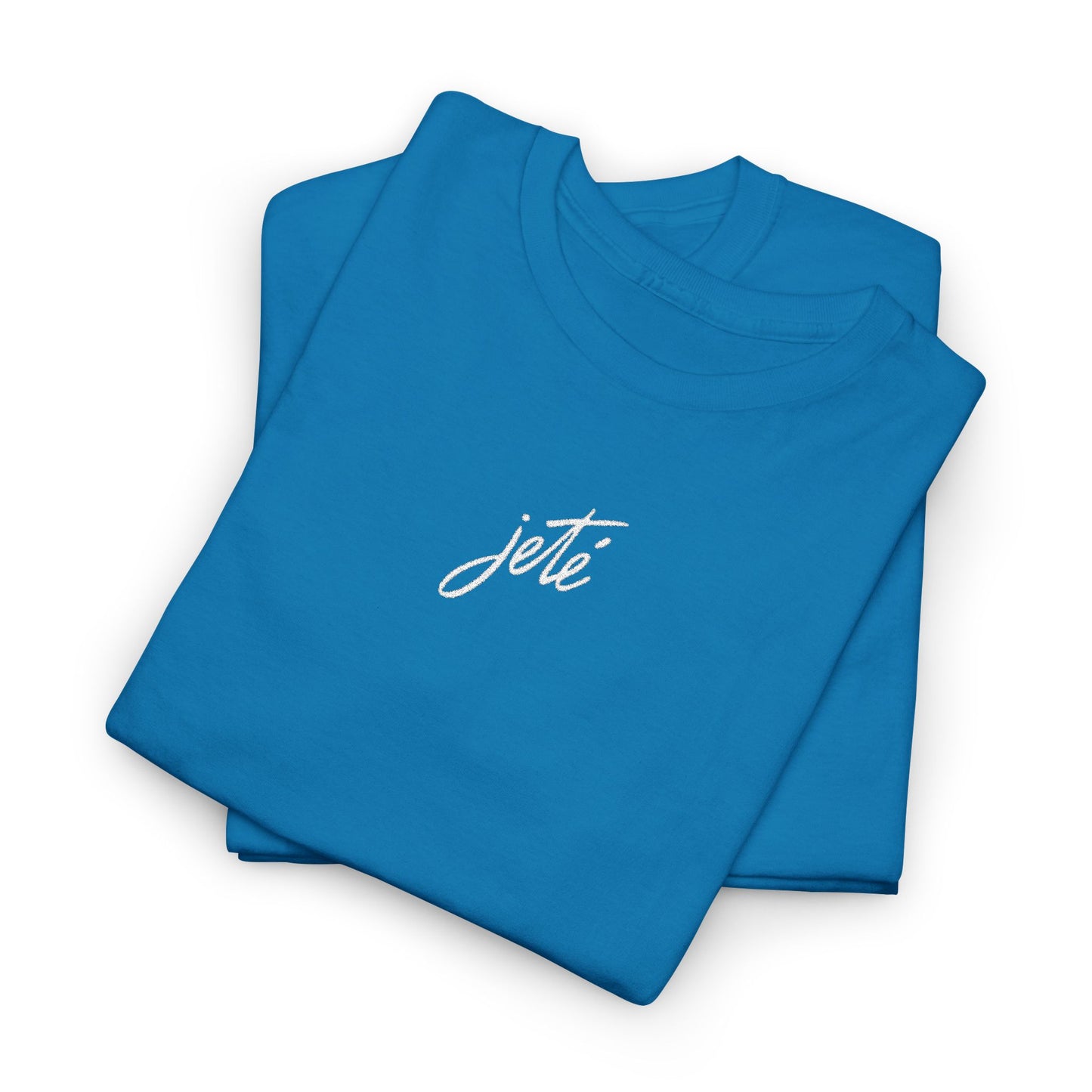 “Jeté” Official Embroidered Logo -Classic Dance Tee for Ballet & Dance Enthusiasts | Unisex Heavy Cotton™ T-Shirt